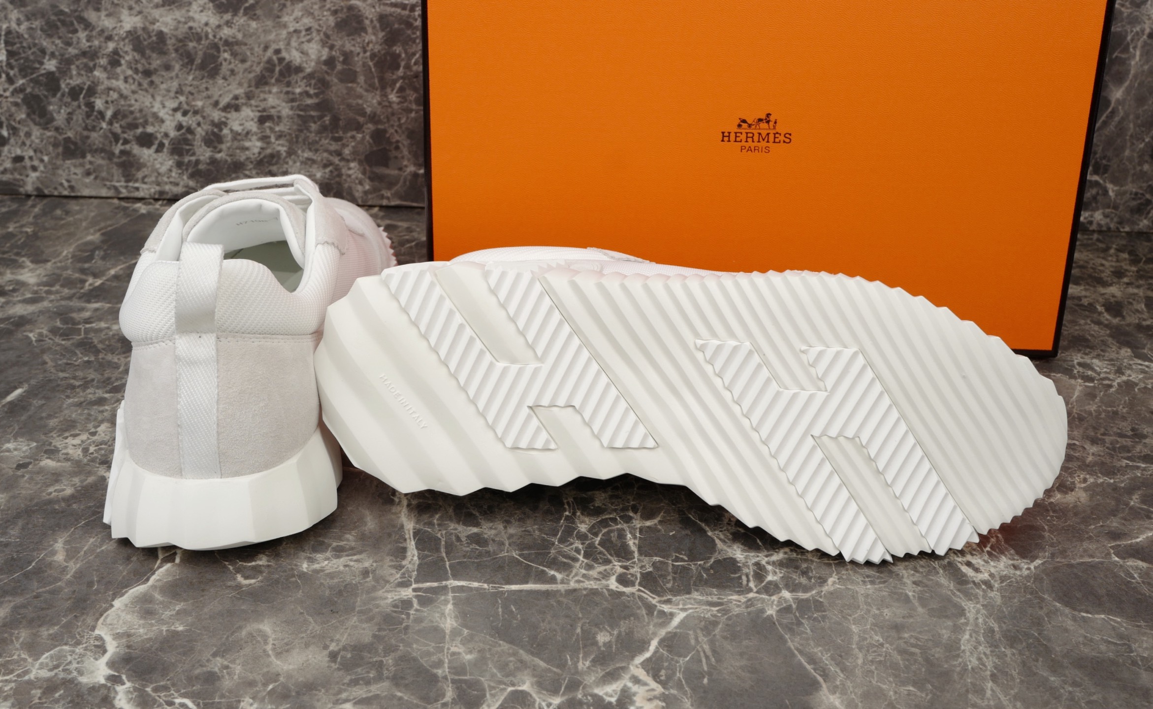 Hermès Bouncing Sneaker: White Mesh & Suede, Lightweight & Stylish, Sizes 38-47 10 i1749667375611 8558 0 8