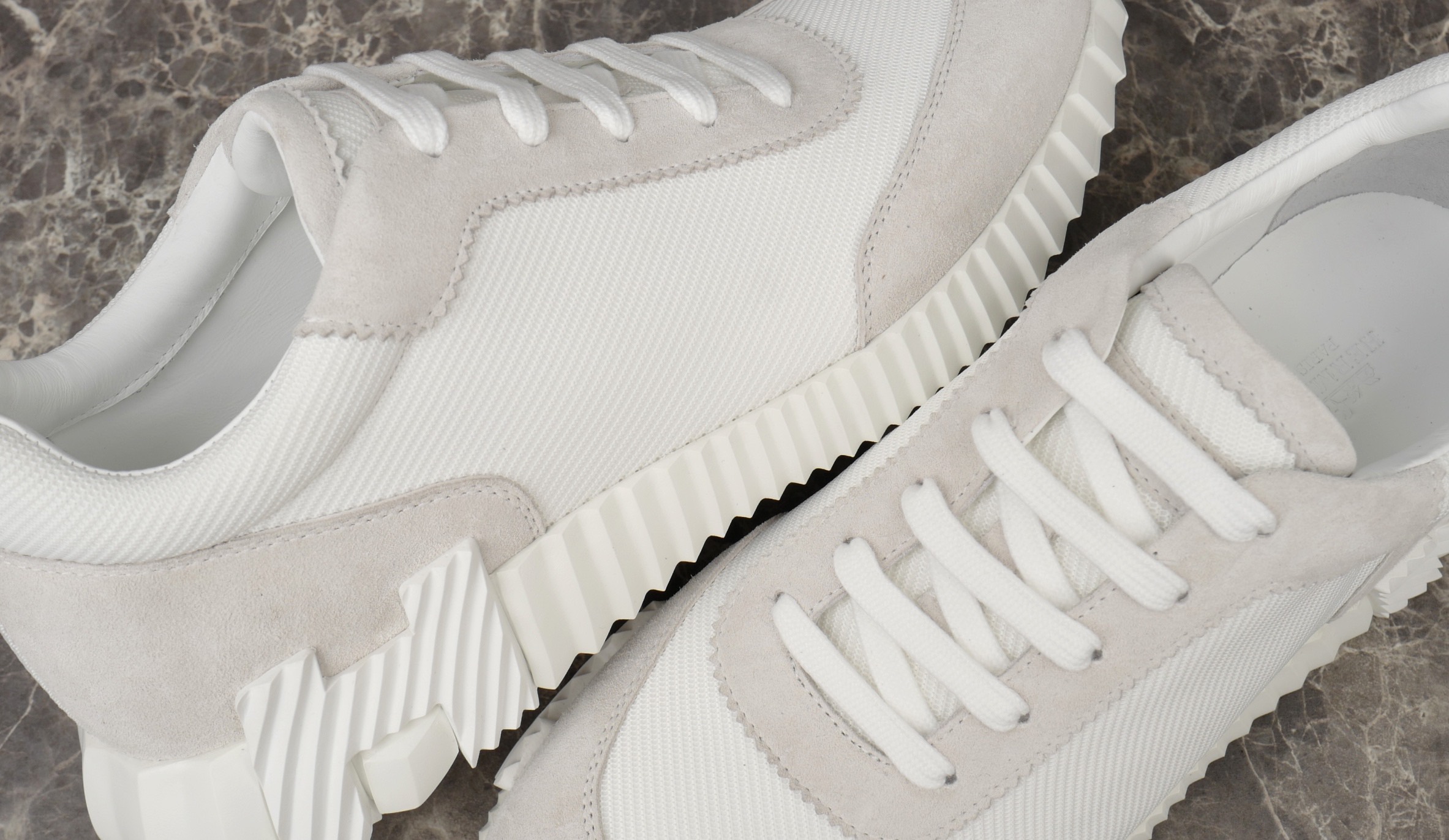 Hermès Bouncing Sneaker: White Mesh & Suede, Lightweight & Stylish, Sizes 38-47 6 i1749667375623 1428 0 4