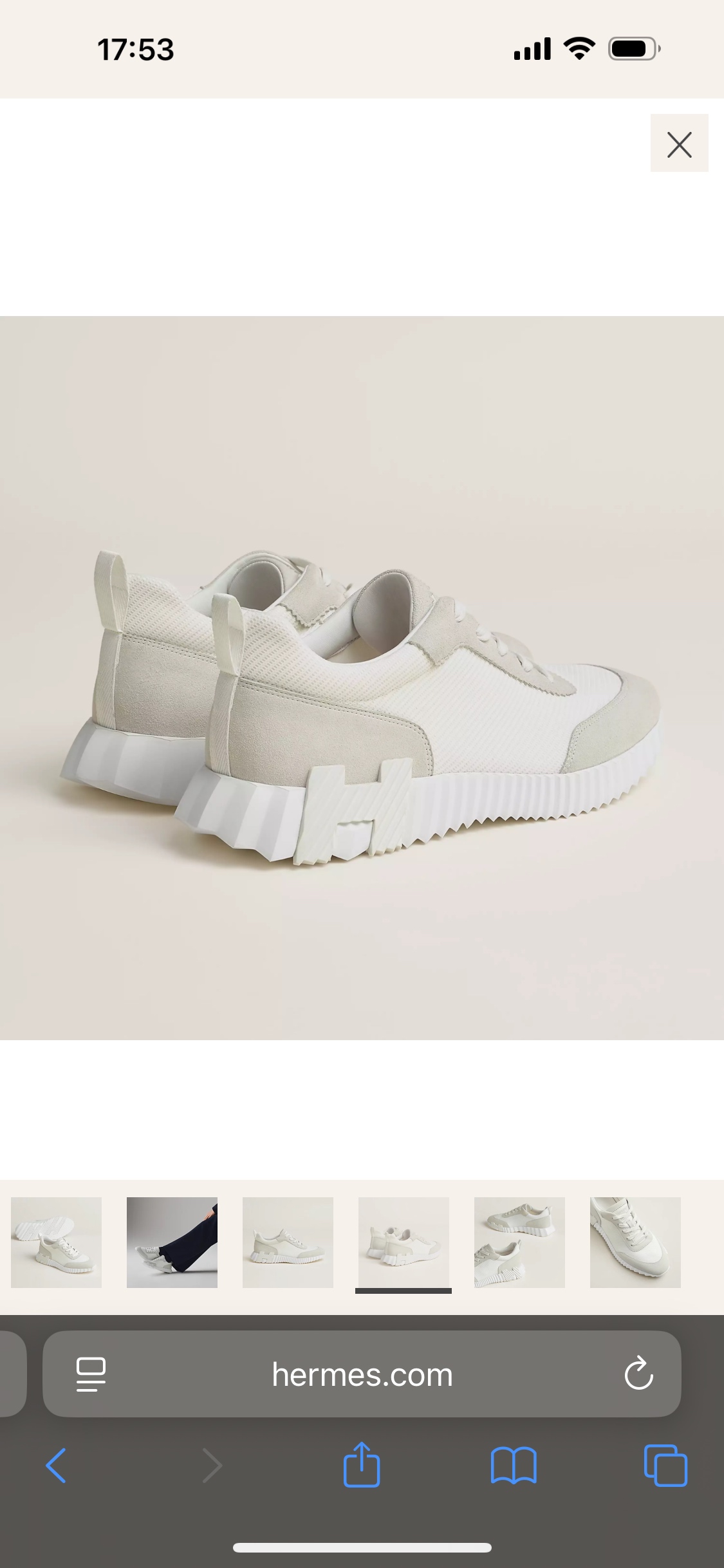 Hermes Bouncing Sneaker: High-Tech Mesh and Suede Goatskin Shoes 4 i1749667471022 9640 0 3
