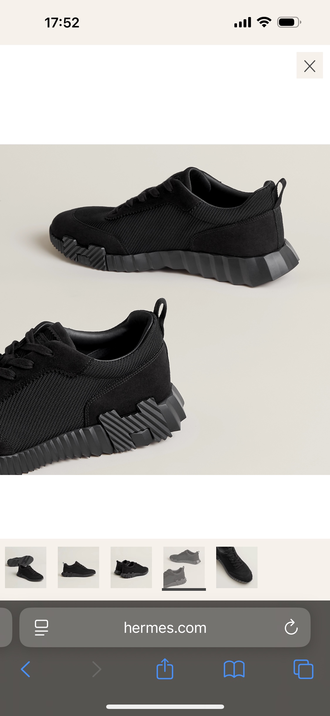 Hermès Bouncing Sneaker in Black Technical Mesh and Suede Goatskin 5 i1749667490019 7257 0 3