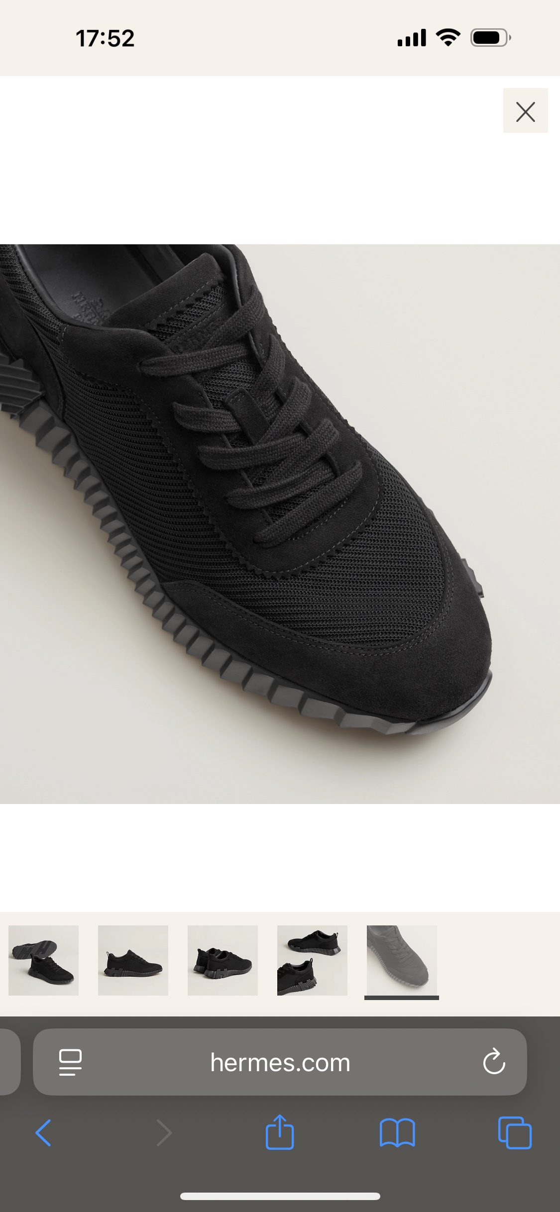 Hermès Bouncing Sneaker in Black Technical Mesh and Suede Goatskin 6 i1749667490036 1565 0 4