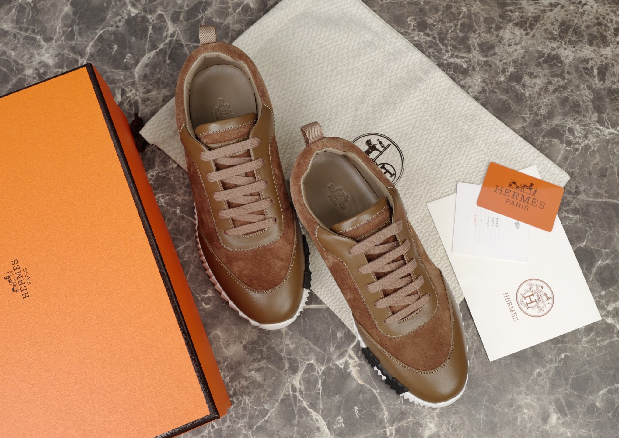 Hermès Bouncing Sneaker in Suede Calfskin with Contrasting Sole 4 i1749667612382 2059 0 2
