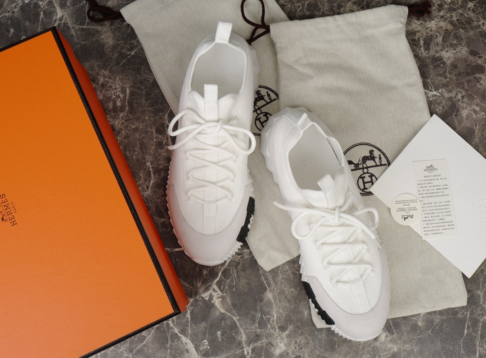 Hermes Bouncing Sneakers in Knitted Suede Goat Skin, Lace-Free Urban Style 4 i1752579894467 7083 0 2