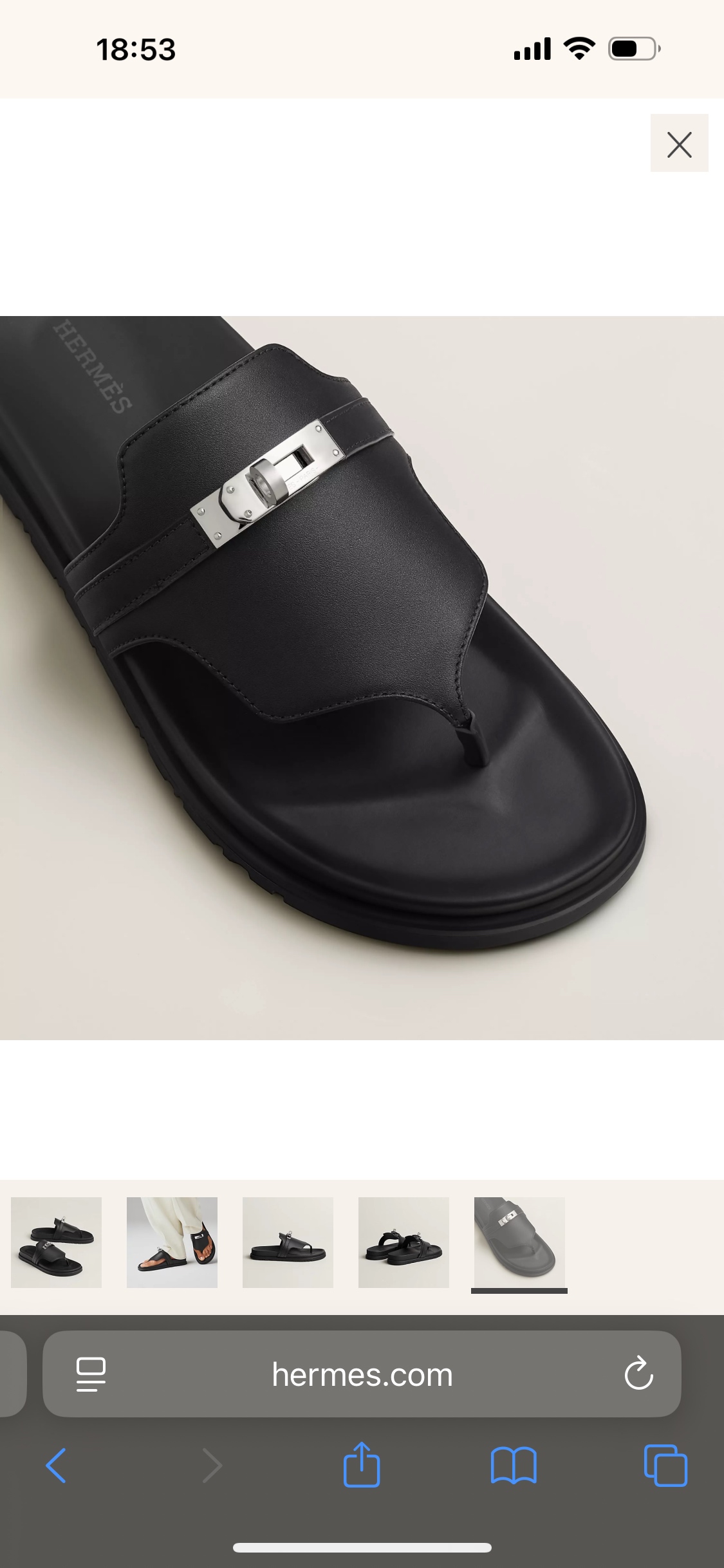 Hermès Women's Leather Functional Sandals with Kelly Buckle - Stylish Comfort 6 i1752580495943 6103 0 4