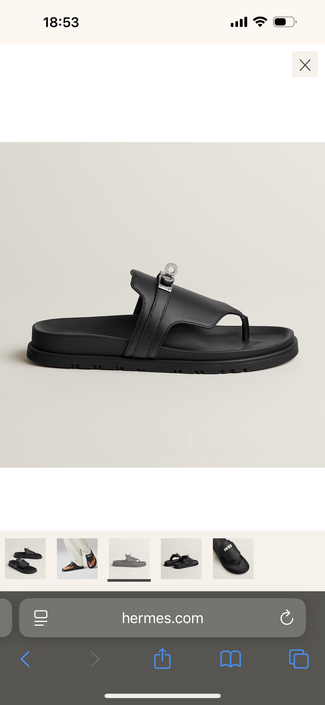 Hermès Women's Leather Functional Sandals with Kelly Buckle - Stylish Comfort 2 i1752580495962 1711 0 0