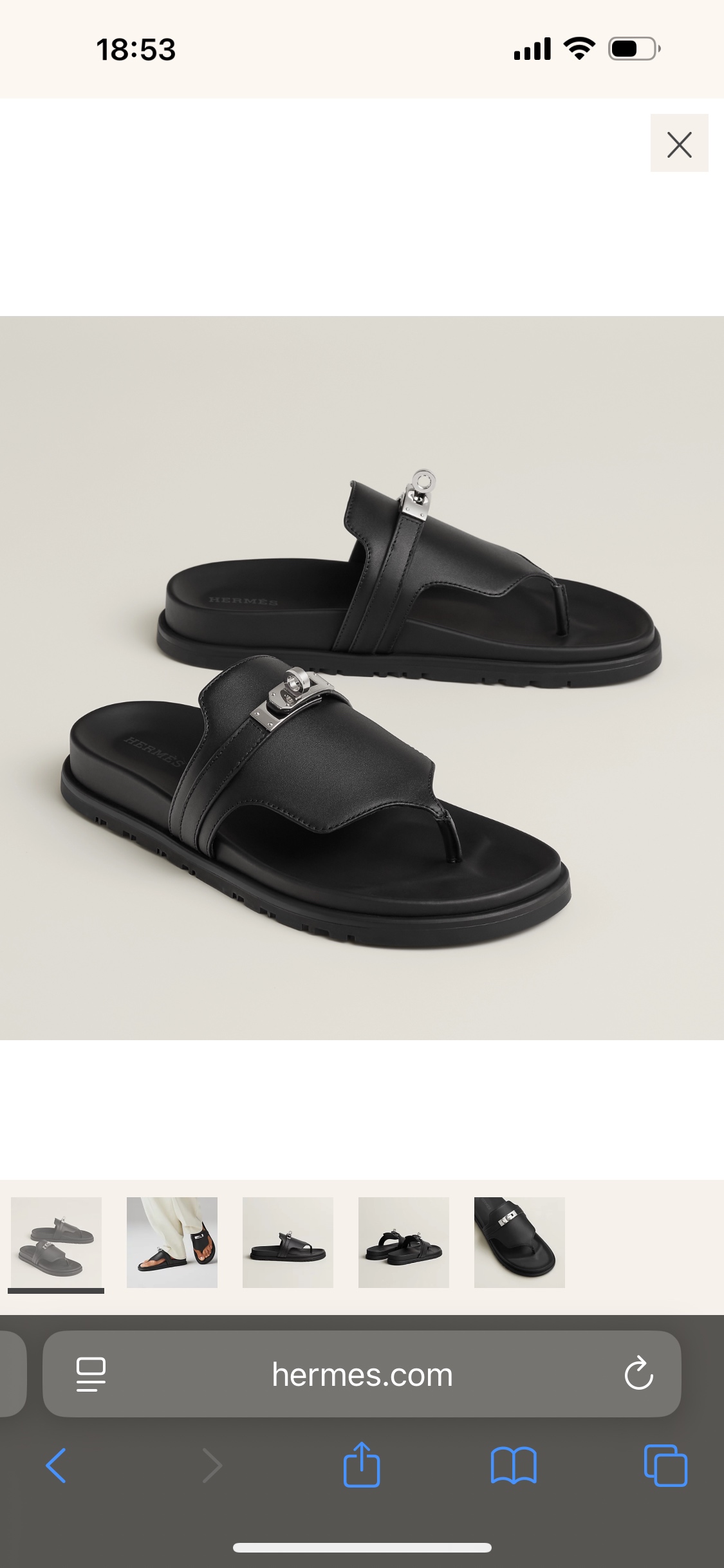 Hermès Women's Leather Functional Sandals with Kelly Buckle - Stylish Comfort 4 i1752580495971 3349 0 2