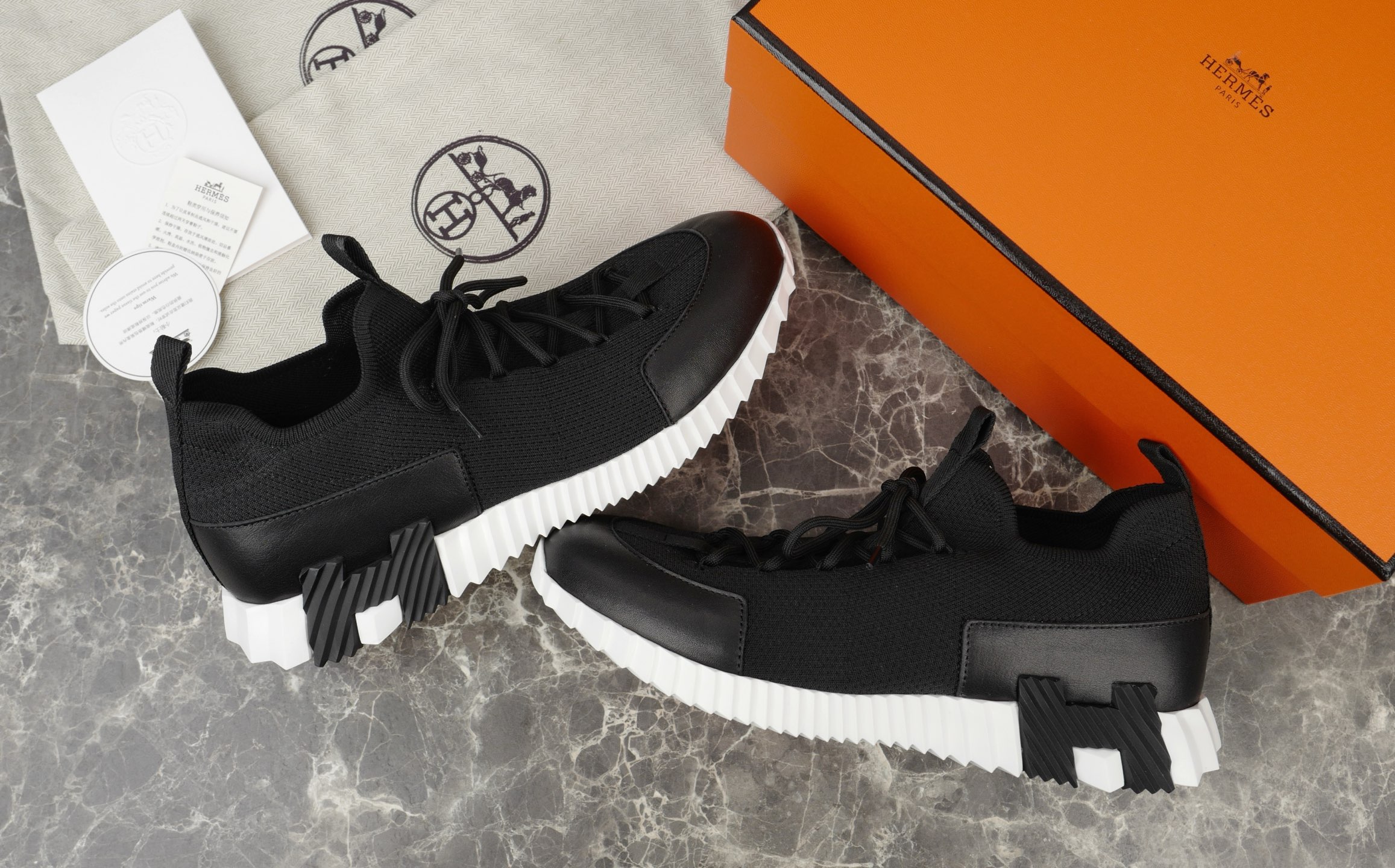 Hermes Bouncing Sneaker: Knitted & Suede Goat Skin, Laceless, Urban Style 3 i1753612880389 7474 0 1