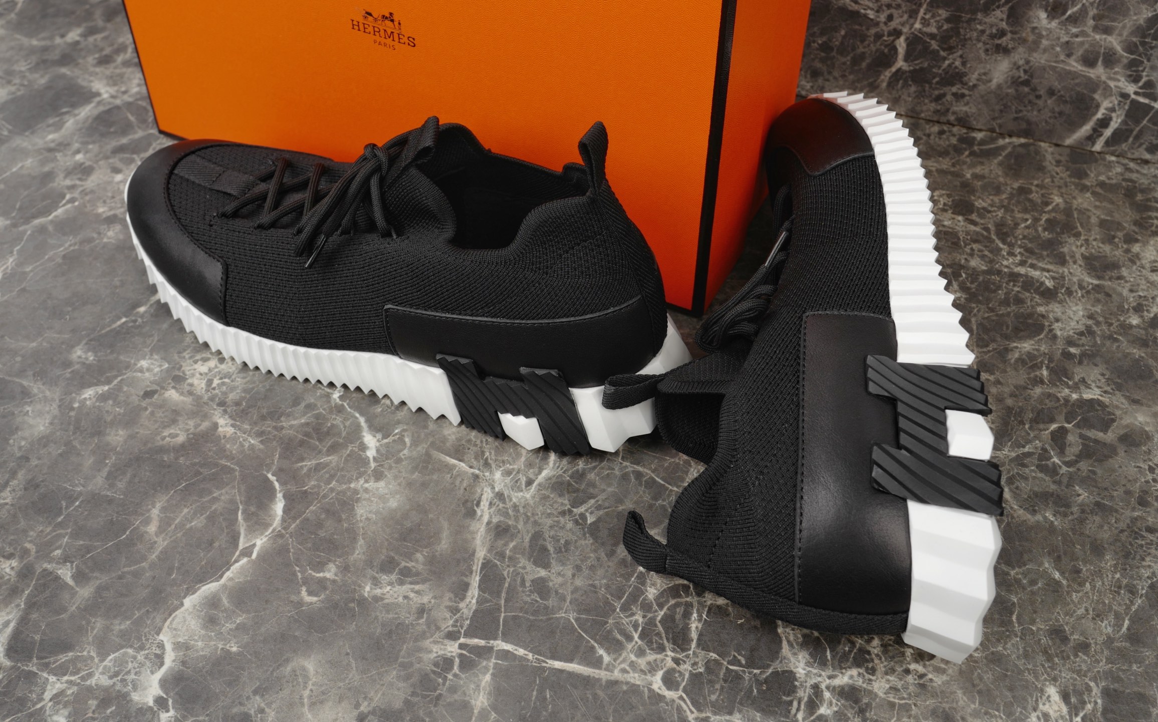 Hermes Bouncing Sneaker: Knitted & Suede Goat Skin, Laceless, Urban Style 9 i1753612881250 7333 0 7