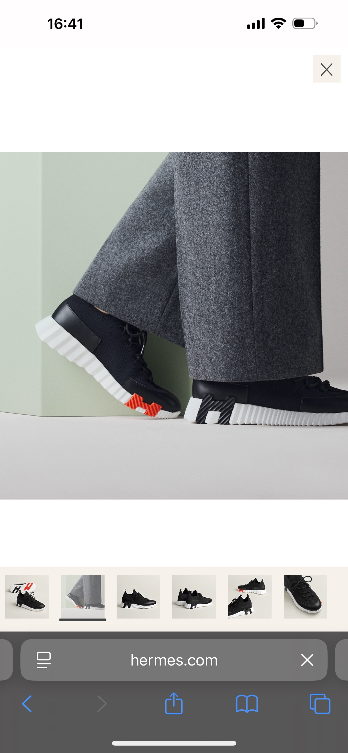 Hermès Bouncing Sneaker: Knit & Suede Goatskin, Lace-Free, Black 3 i1753612919706 4365 0 1