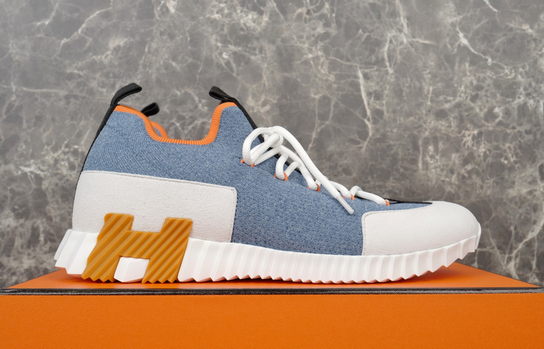 Hermès Bouncing Sneaker: Knit & Suede Goatskin, Light Sole, Urban Style 5 i1753612974416 9426 0 3