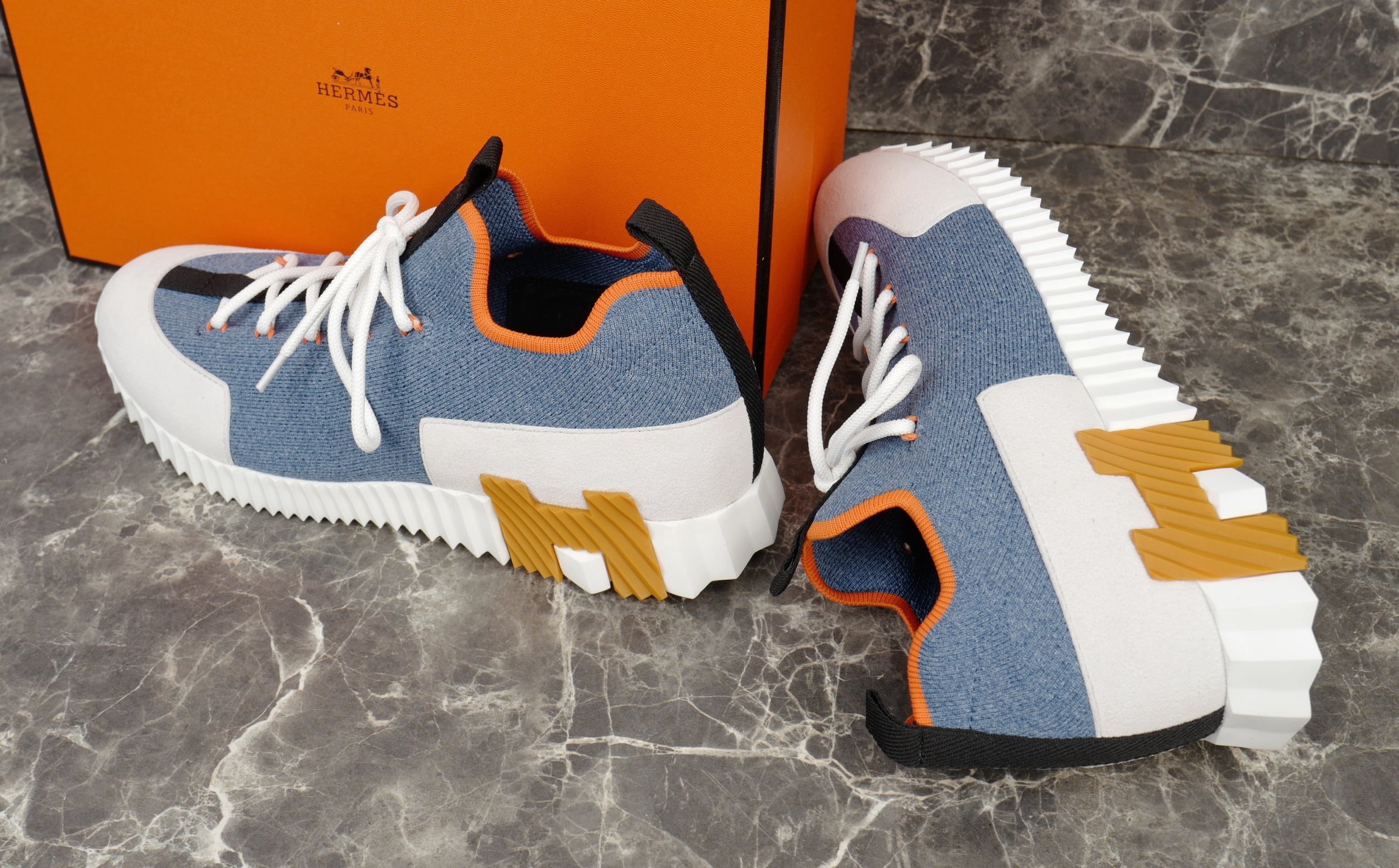 Hermès Bouncing Sneaker: Knit & Suede Goatskin, Light Sole, Urban Style 8 i1753612974448 6970 0 6