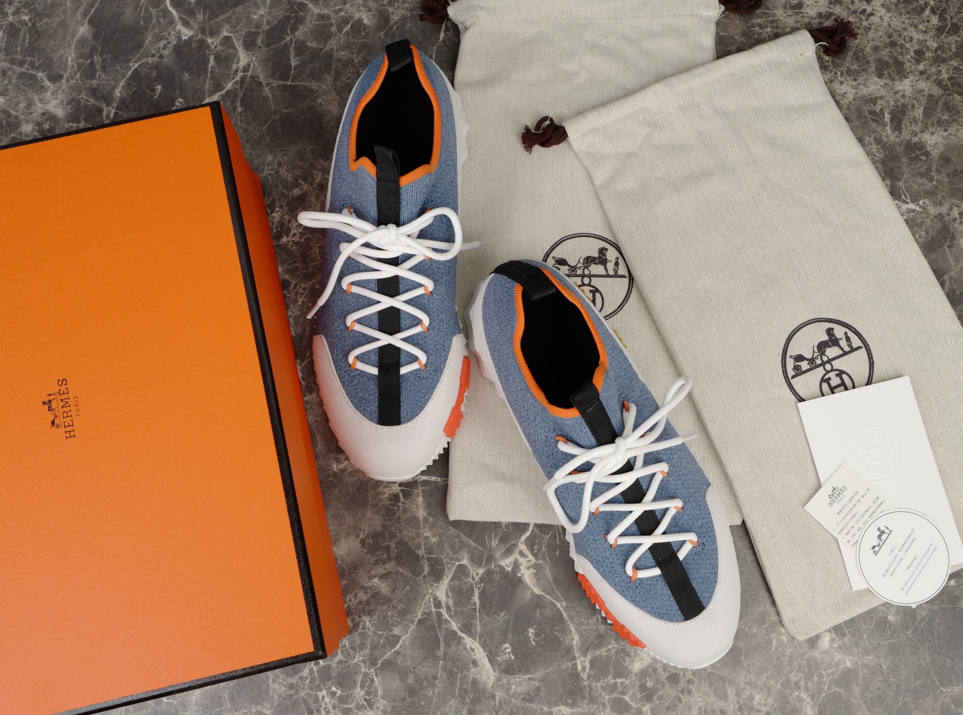 Hermès Bouncing Sneaker: Knit & Suede Goatskin, Light Sole, Urban Style 4 i1753612975330 6525 0 2