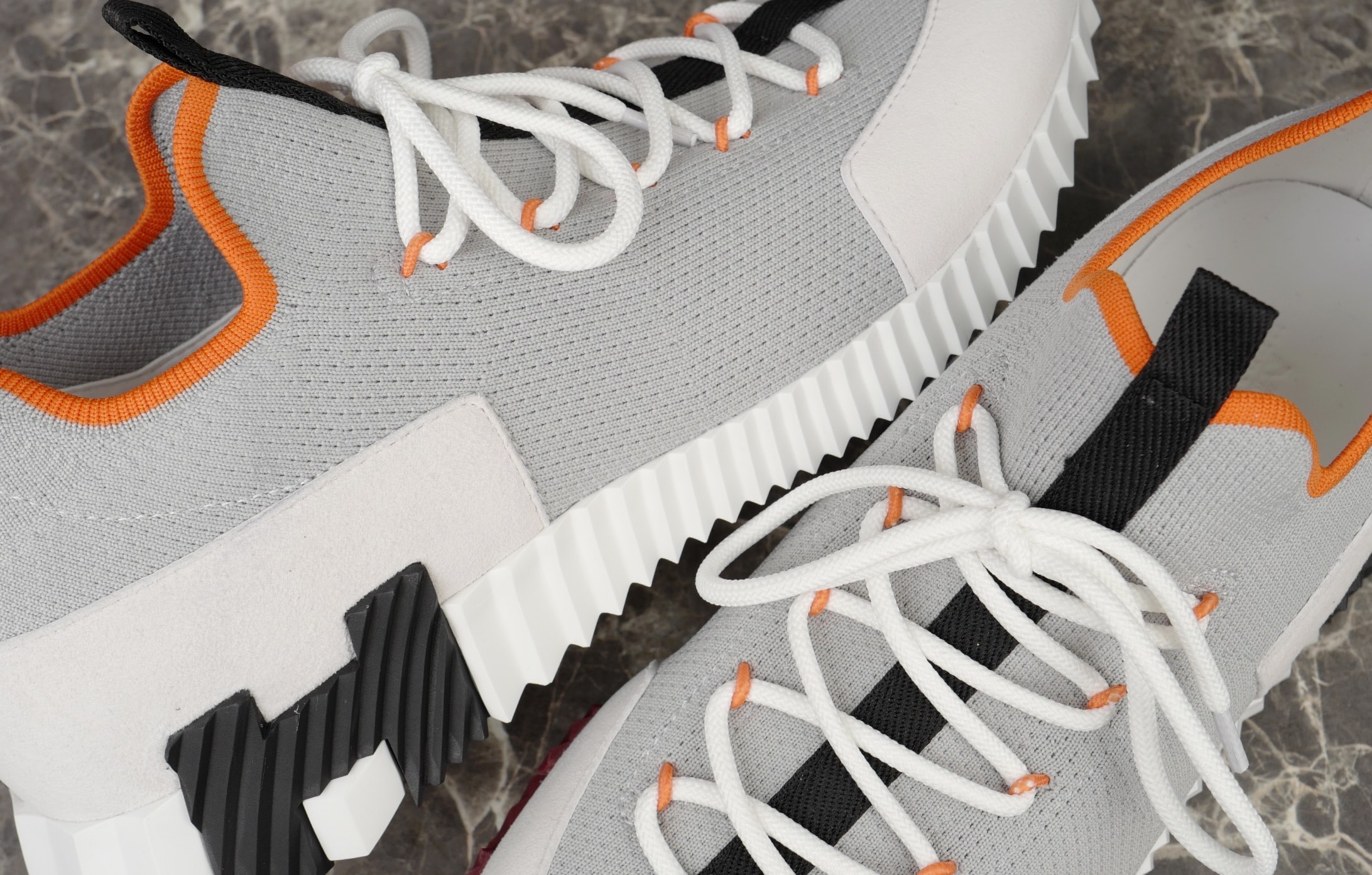 Hermes Men's Bouncing Sneaker, Knit & Suede, Lace-Free Urban Style 5 i1753613059105 8425 0 4