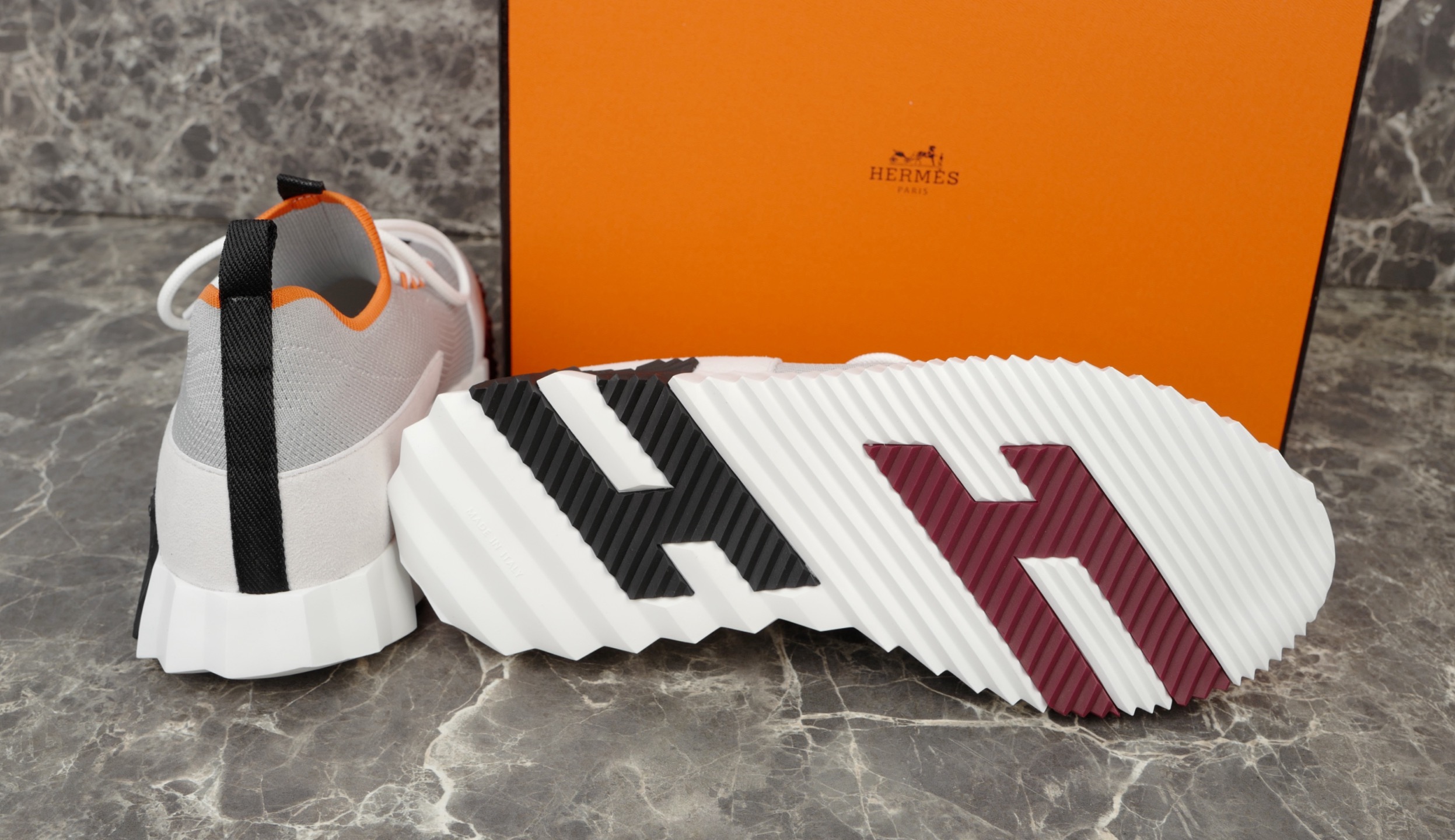 Hermes Men's Bouncing Sneaker, Knit & Suede, Lace-Free Urban Style 9 i1753613059141 1139 0 8