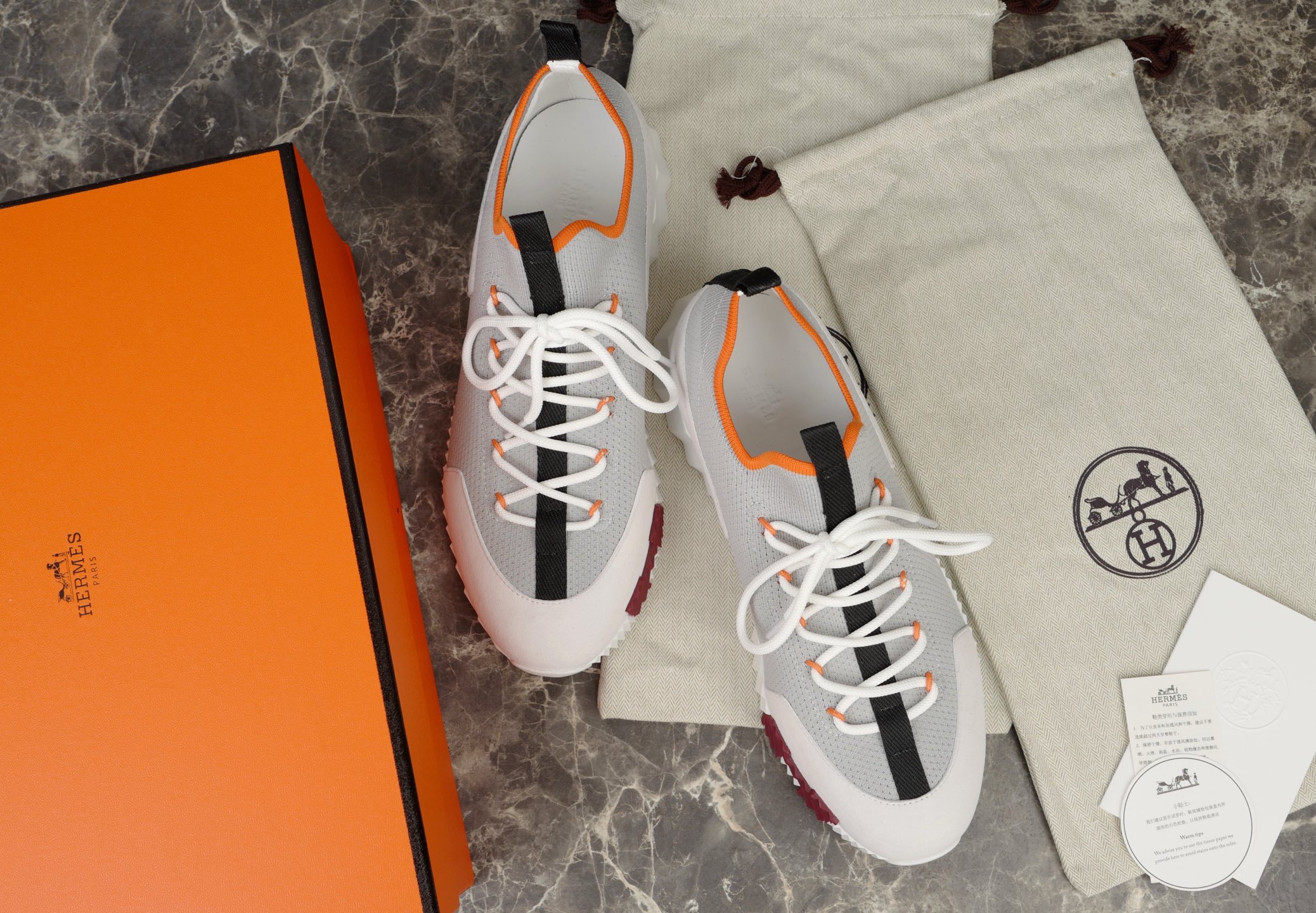Hermes Men's Bouncing Sneaker, Knit & Suede, Lace-Free Urban Style 3 i1753613059203 8090 0 2