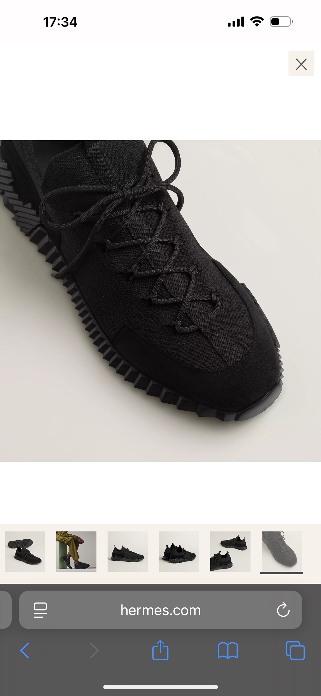 Hermès Bouncing Sneaker: Knit and Suede Goatskin Lace-Up Urban Style 7 i1753613146429 3912 0 5
