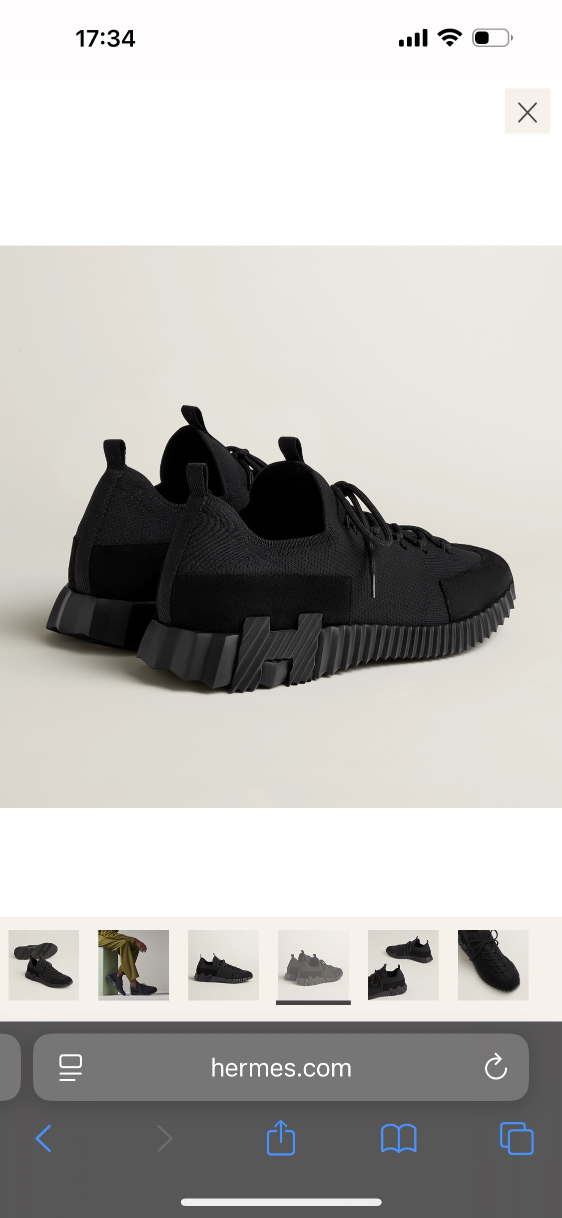 Hermès Bouncing Sneaker: Knit and Suede Goatskin Lace-Up Urban Style 5 i1753613146453 846 0 3