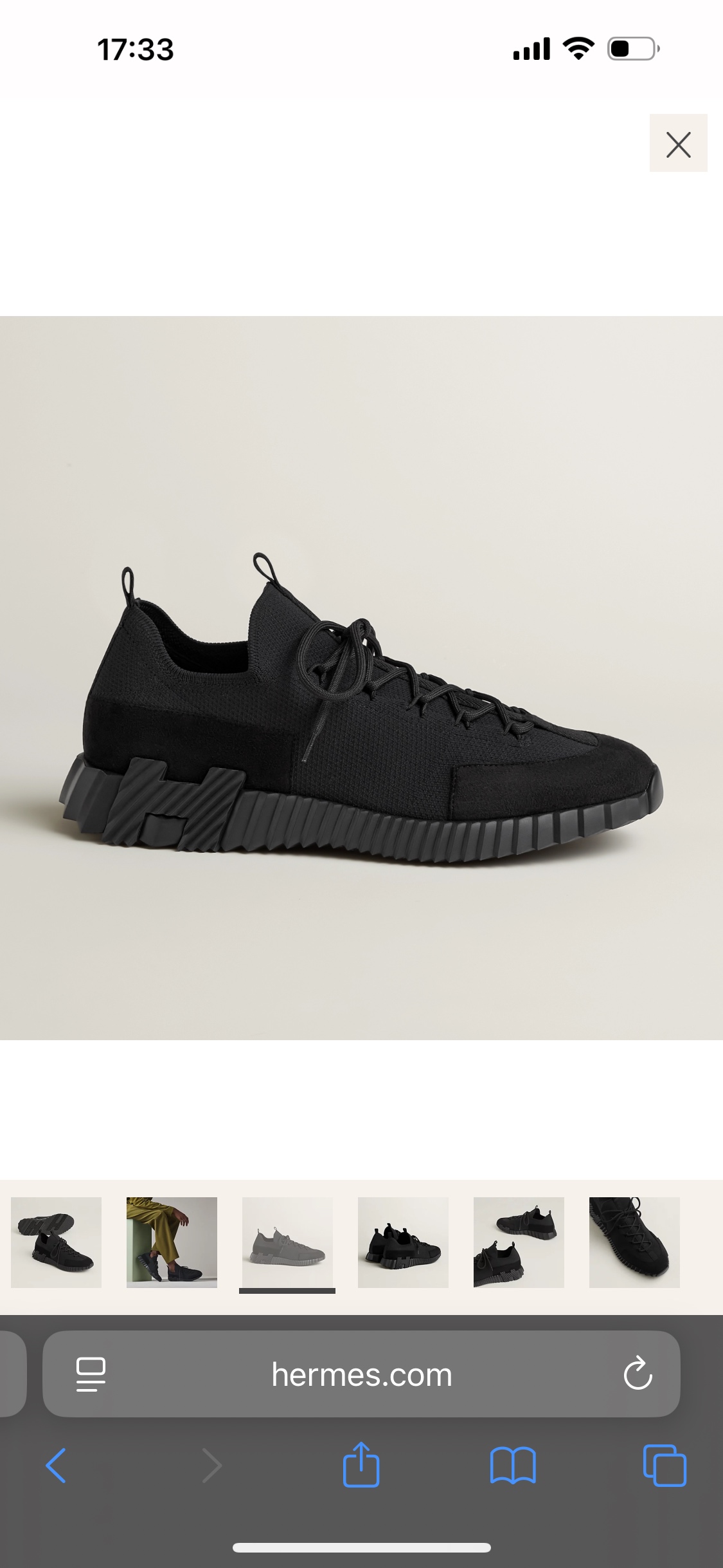 Hermès Bouncing Sneaker: Knit and Suede Goatskin Lace-Up Urban Style 2 i1753613146455 6565 0 0