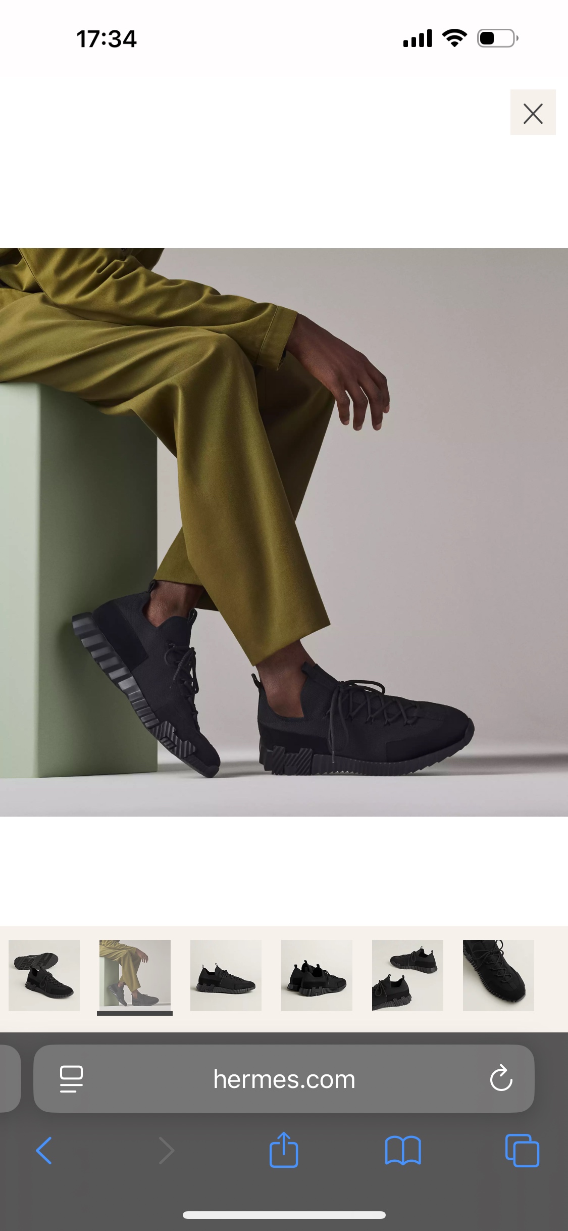 Hermès Bouncing Sneaker: Knit and Suede Goatskin Lace-Up Urban Style 3 i1753613147054 5834 0 1