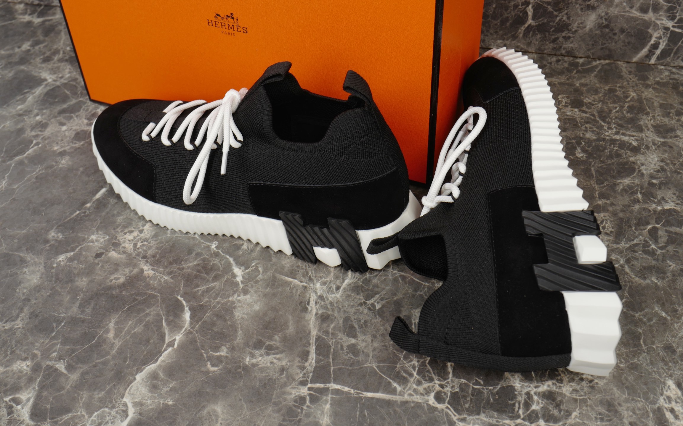 Hermes Bouncing Knit & Suede Goat Skin Sneakers: Lightweight Urban Style 7 i1753613192424 3023 0 6