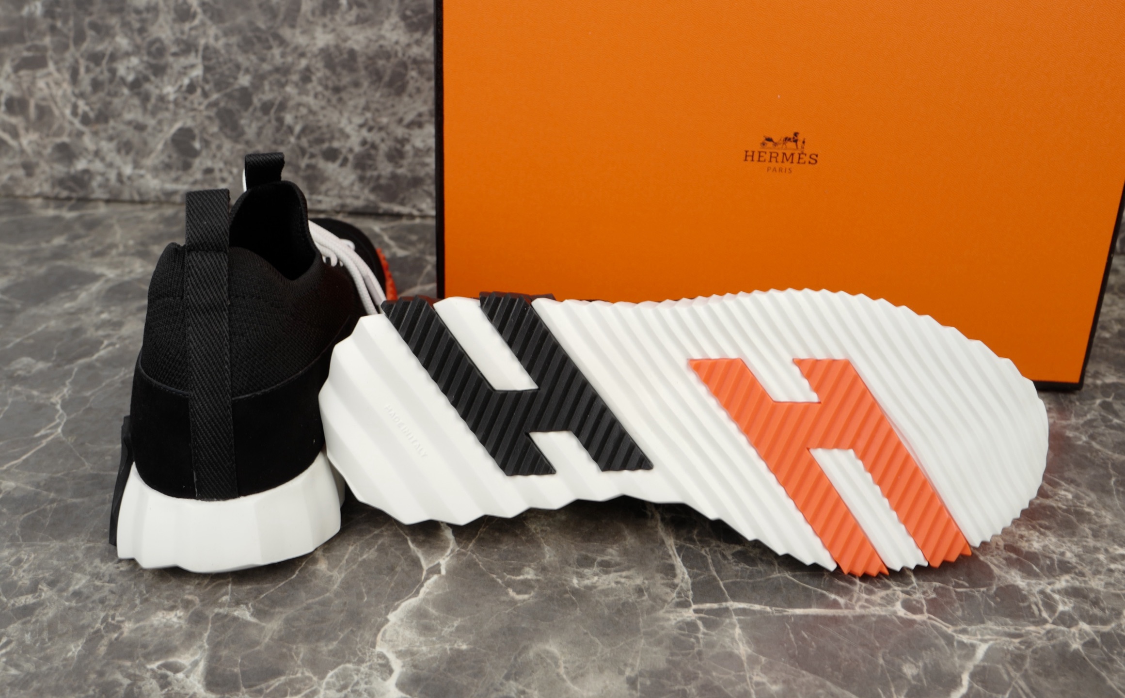 Hermes Bouncing Knit & Suede Goat Skin Sneakers: Lightweight Urban Style 9 i1753613193412 8307 0 8
