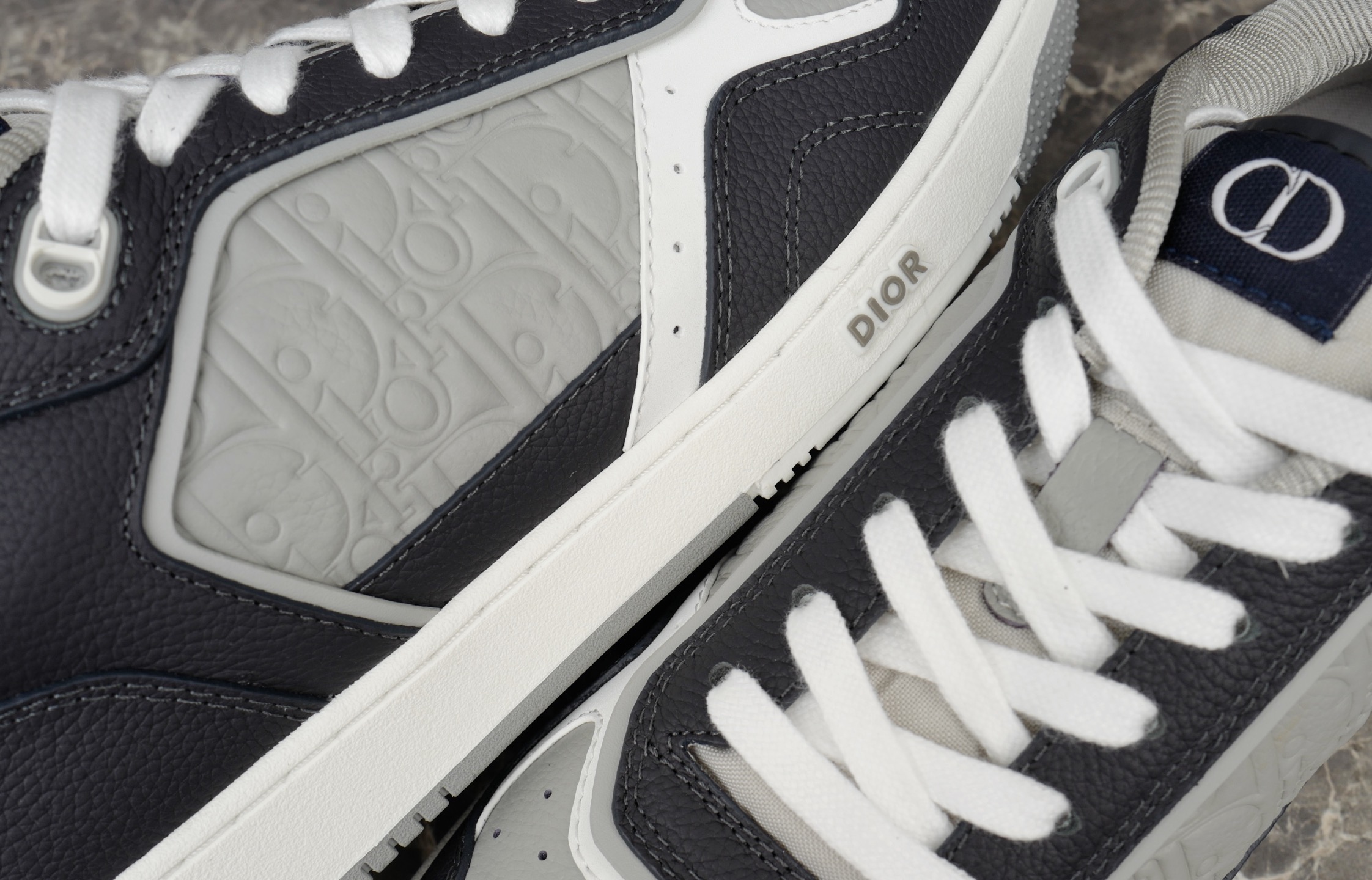 Dior B27 Uptown Low-Top Sneakers in Blue/Gray Oblique Gravity Leather 6 i1754651439719 5587 0 4