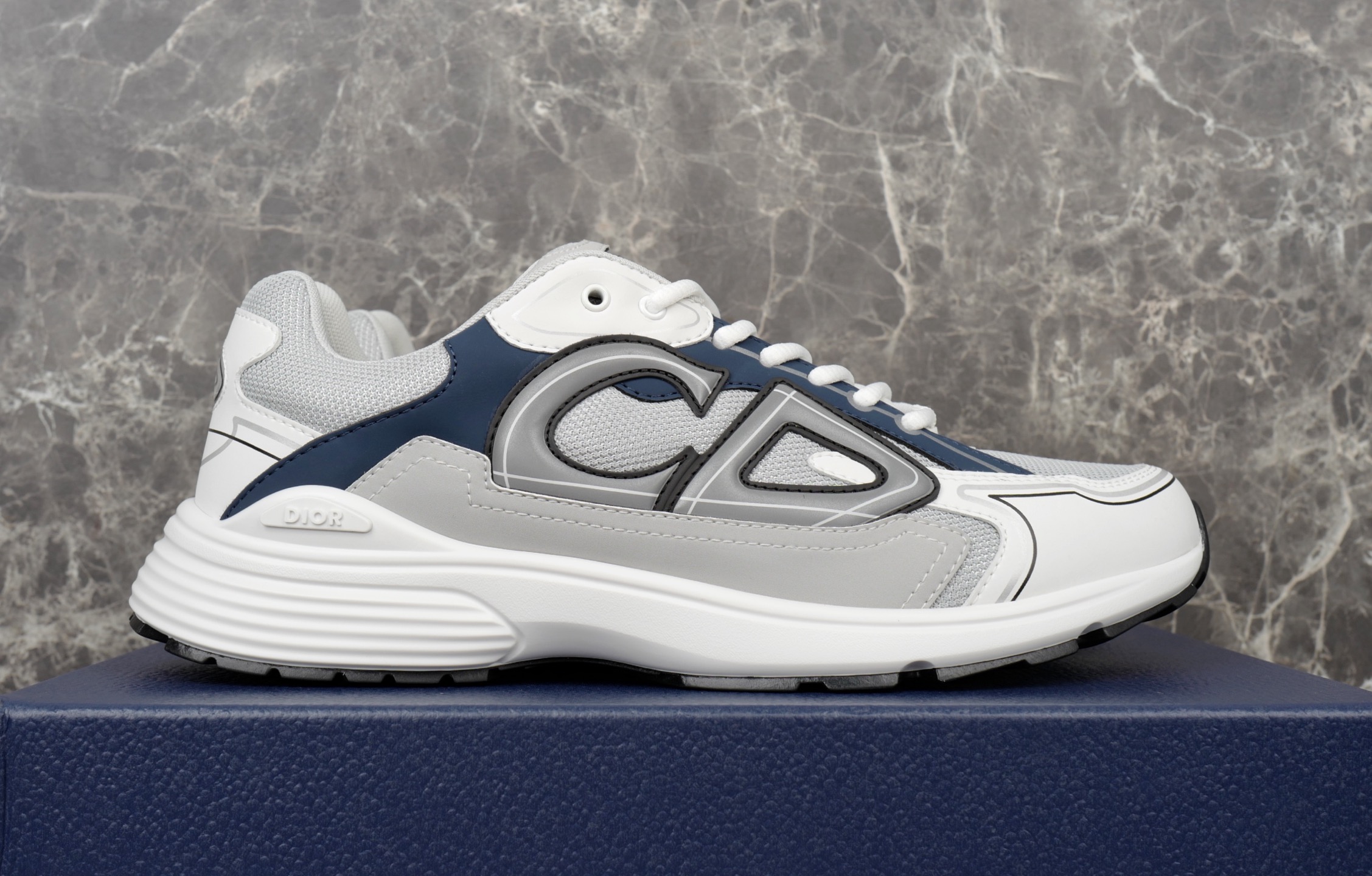 Dior B30 Countdown Low-Top Sneakers in Gray and Blue Tech Fabric 4 i1754651541973 6334 0 3