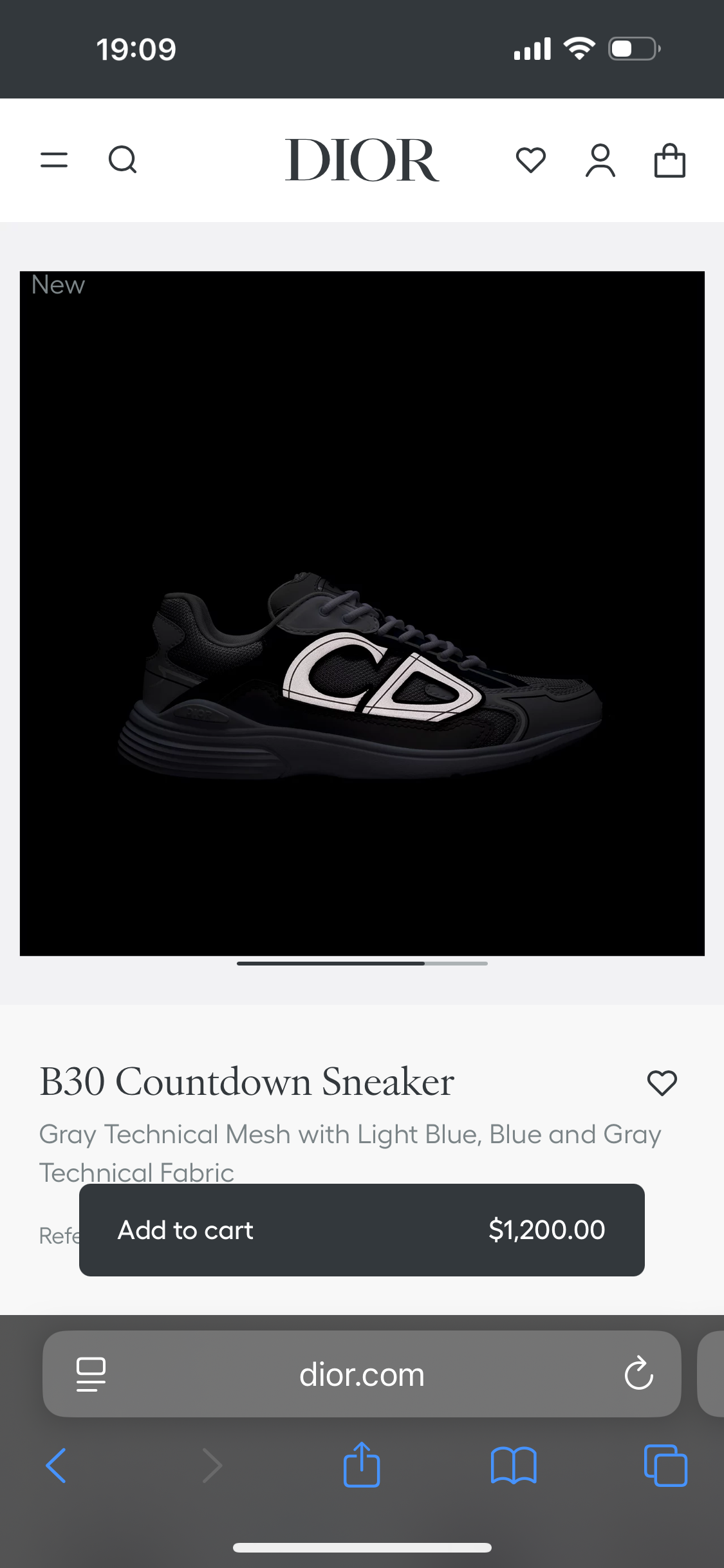 Dior B30 Countdown Sneakers: Gray Mesh with Blue Technical Fabric 7 i1754651623069 6103 0 5