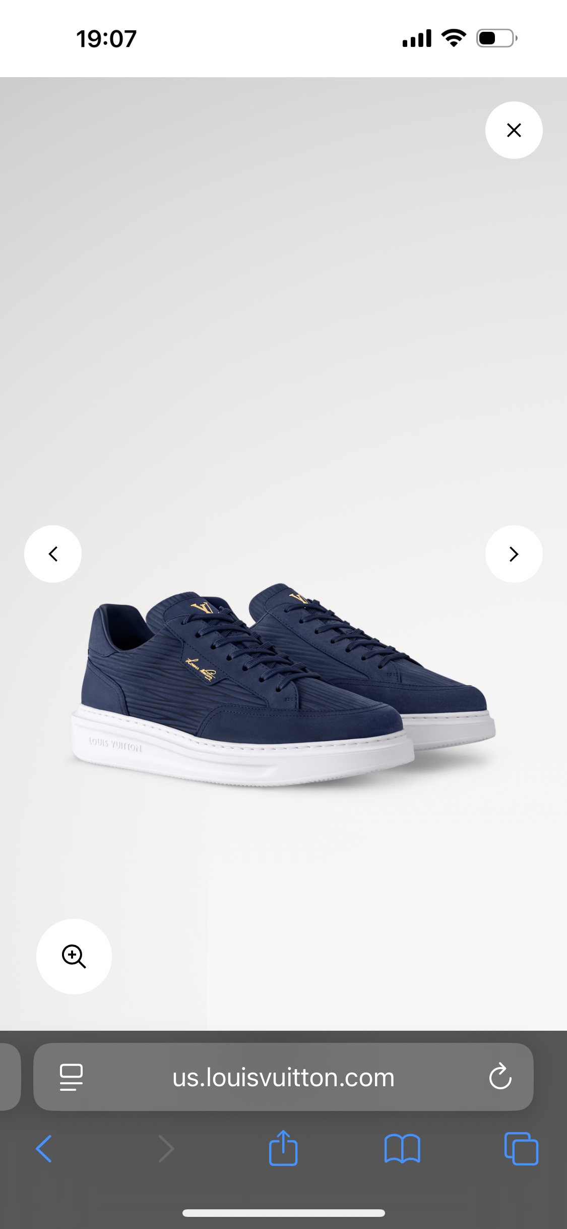 Louis Vuitton Beverly Hills Sneaker, Epi XL Suede Calf Leather, Blue 3 i1754652262673 8929 0 1