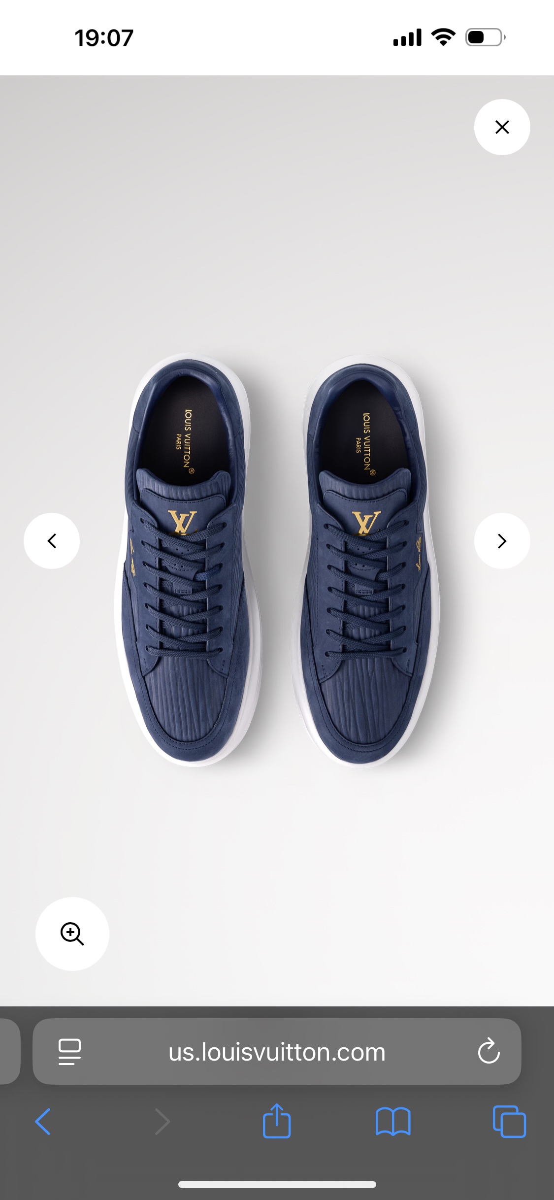 Louis Vuitton Beverly Hills Sneaker, Epi XL Suede Calf Leather, Blue 4 i1754652262676 1466 0 2