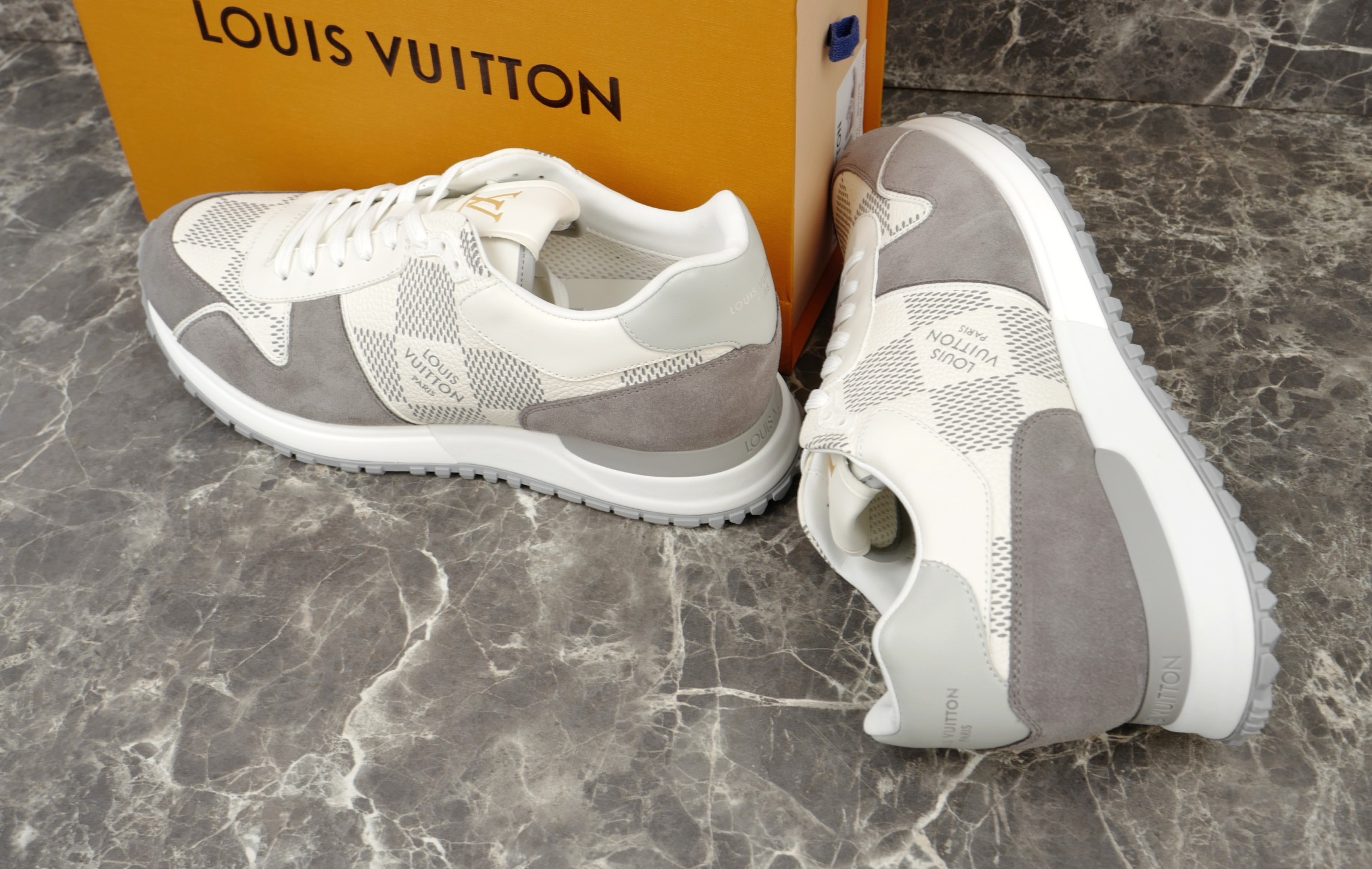 Louis Vuitton Run Away Sneakers in Jacquard Fabric with Damier Pattern 7 i1754652604834 4593 0 6