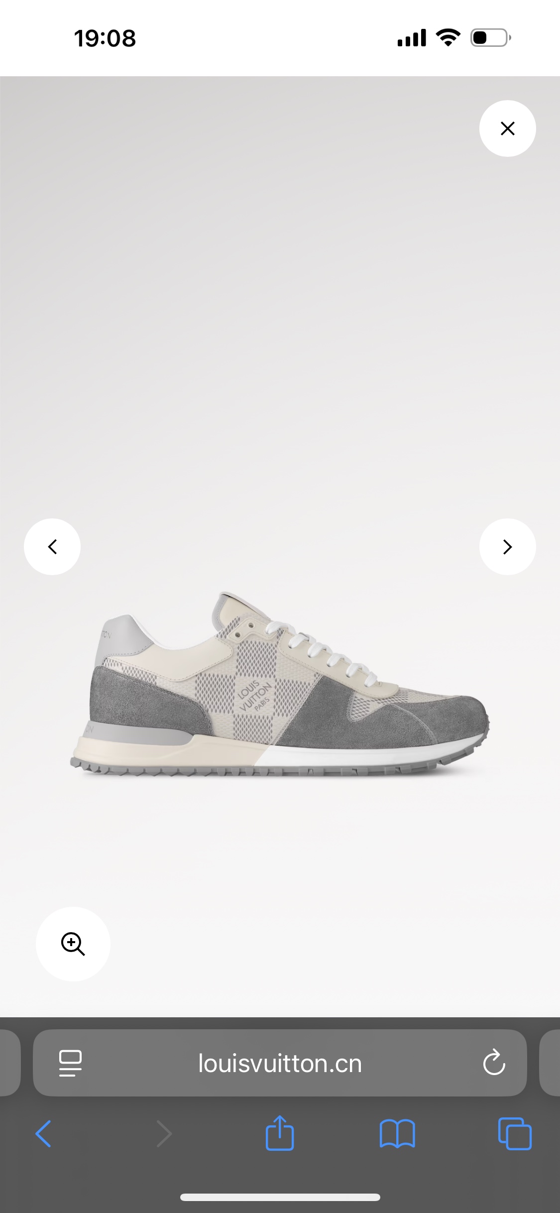 Louis Vuitton Run Away Sneaker in Damier Fabric with Suede Trim 1 i1754652668821 2492 0 0