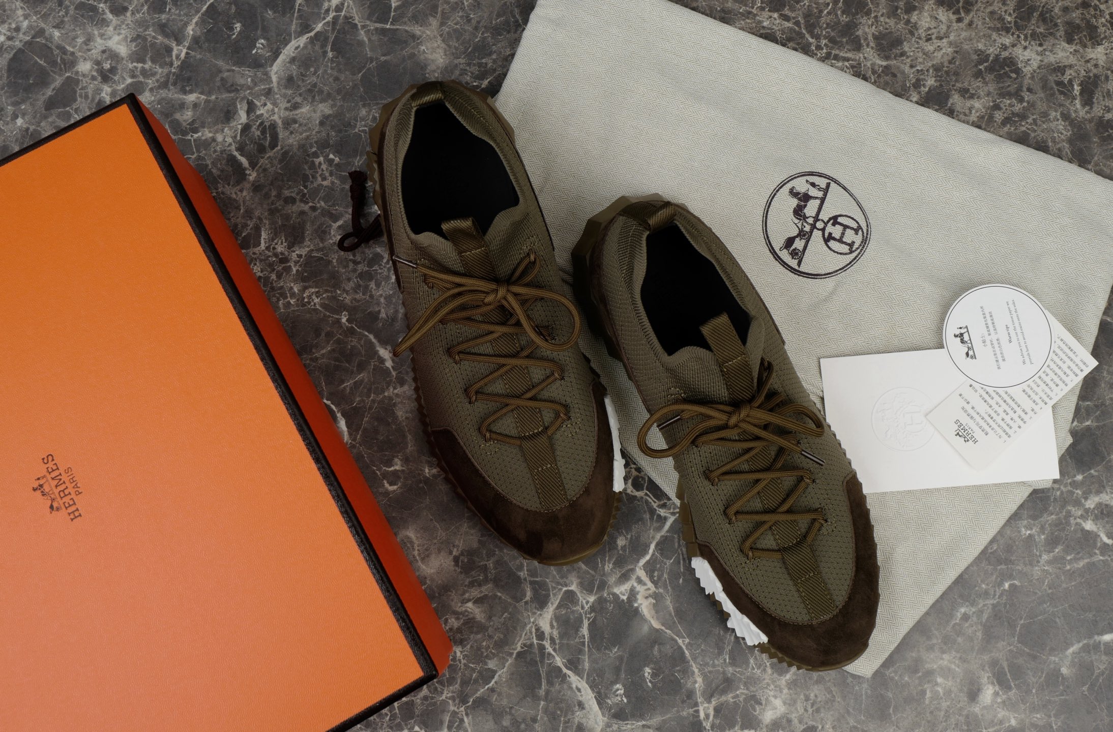 Hermès Bouncing Sneaker: Knit & Suede Goat Leather, Versatile Urban Style 3 i1755166514559 3361 0 2