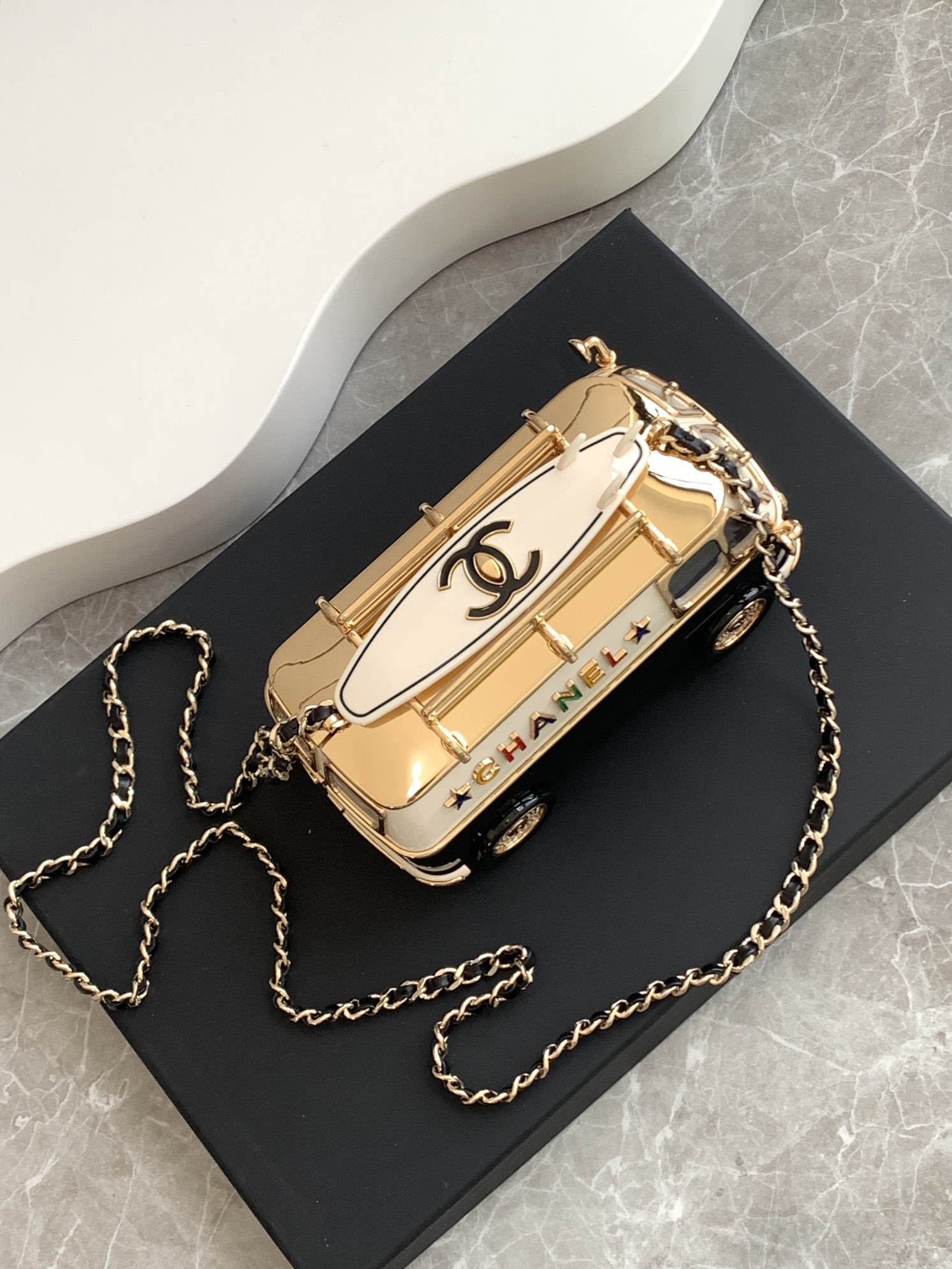 Chanel Los Angeles Show Limited Bus Car Bag, AS4590, 9.4-16-8.7cm, Full Set 6 i1728499578 6100 4