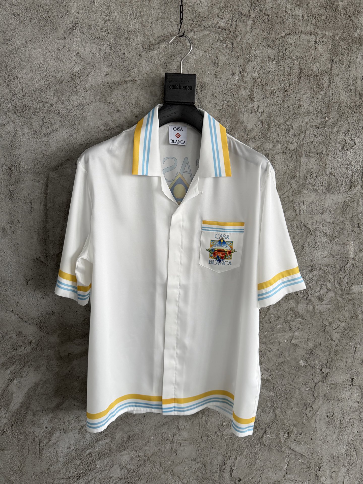 NO:783839,CASABLANCA 2026SS planet pattern silk short-sleeved shirt, customized silk fabric, imported high-definition digital direct printing, laser positioning and tailoring, customized buttons, dry cleaning or hand washing recommended, SIZES, M, L,19860909CASABLANCA 2026SS 星球图案真丝短袖衬衫,订制真丝面料,进口机高清数码直喷印花,激光定位剪裁,定做纽扣,建议干洗或手洗,SIZES,M,L,XL,现货秒发,男装,shirts,T-shirt,real silk,,Women's clothing