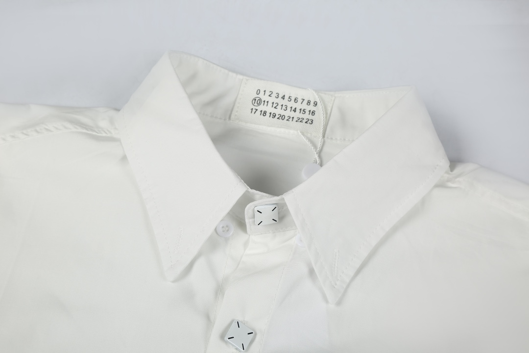 Designer MJ 2024s Magella MM6 Shirts: Custom Cotton Fusion with Unique Buttons - 图片 5