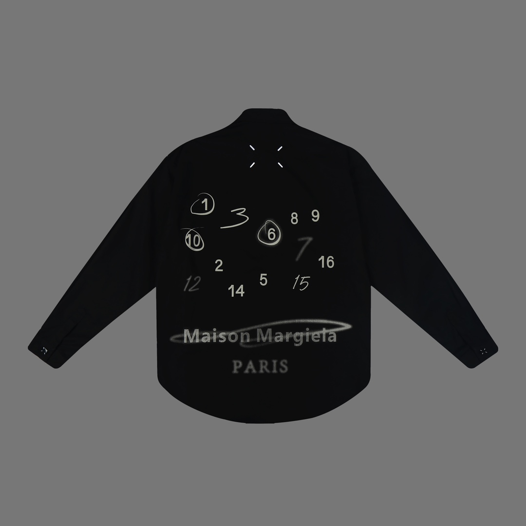 Designer MJ 2024s Magella MM6 Shirts: Premium Cotton, Custom Buttons, Unisex SMLXL Sizes - 图片 3