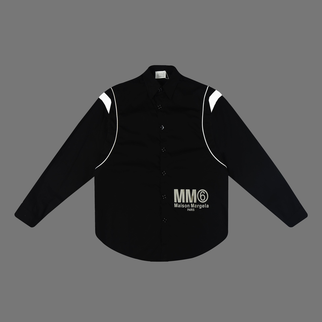 Designer 2024s Magella MM6 Shirts with Custom Buttons and Cotton Fabric - 图片 2