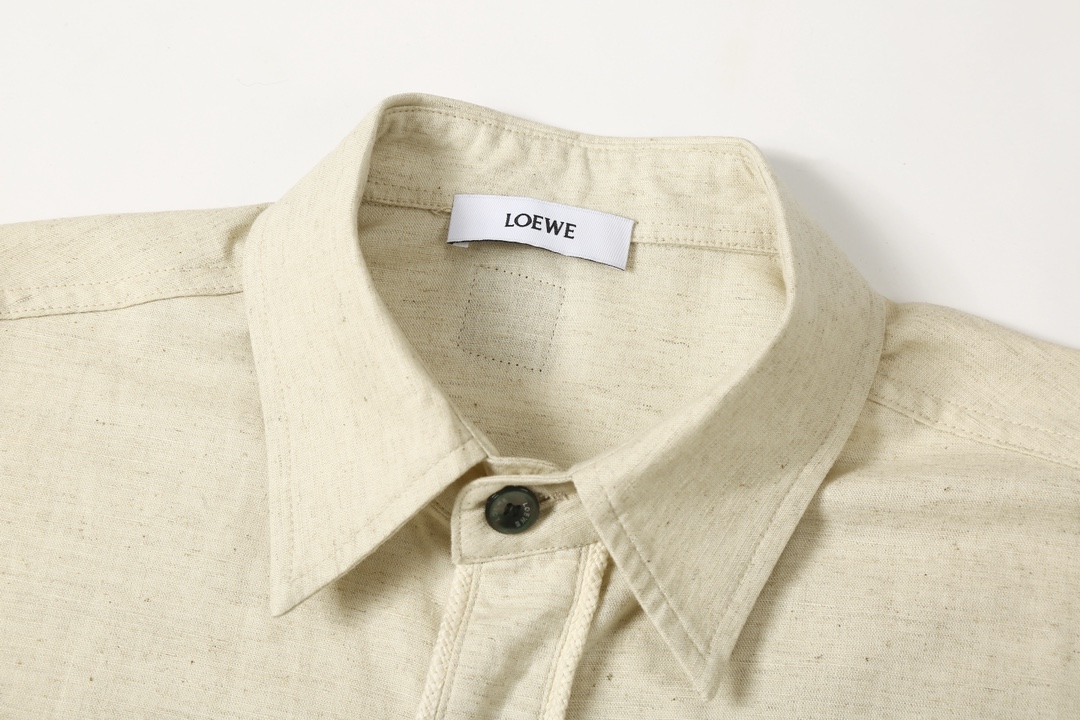 Loewe Designer 24-SS Summer Net-Skin Shirt Suit with Handbags – $368 - 图片 9