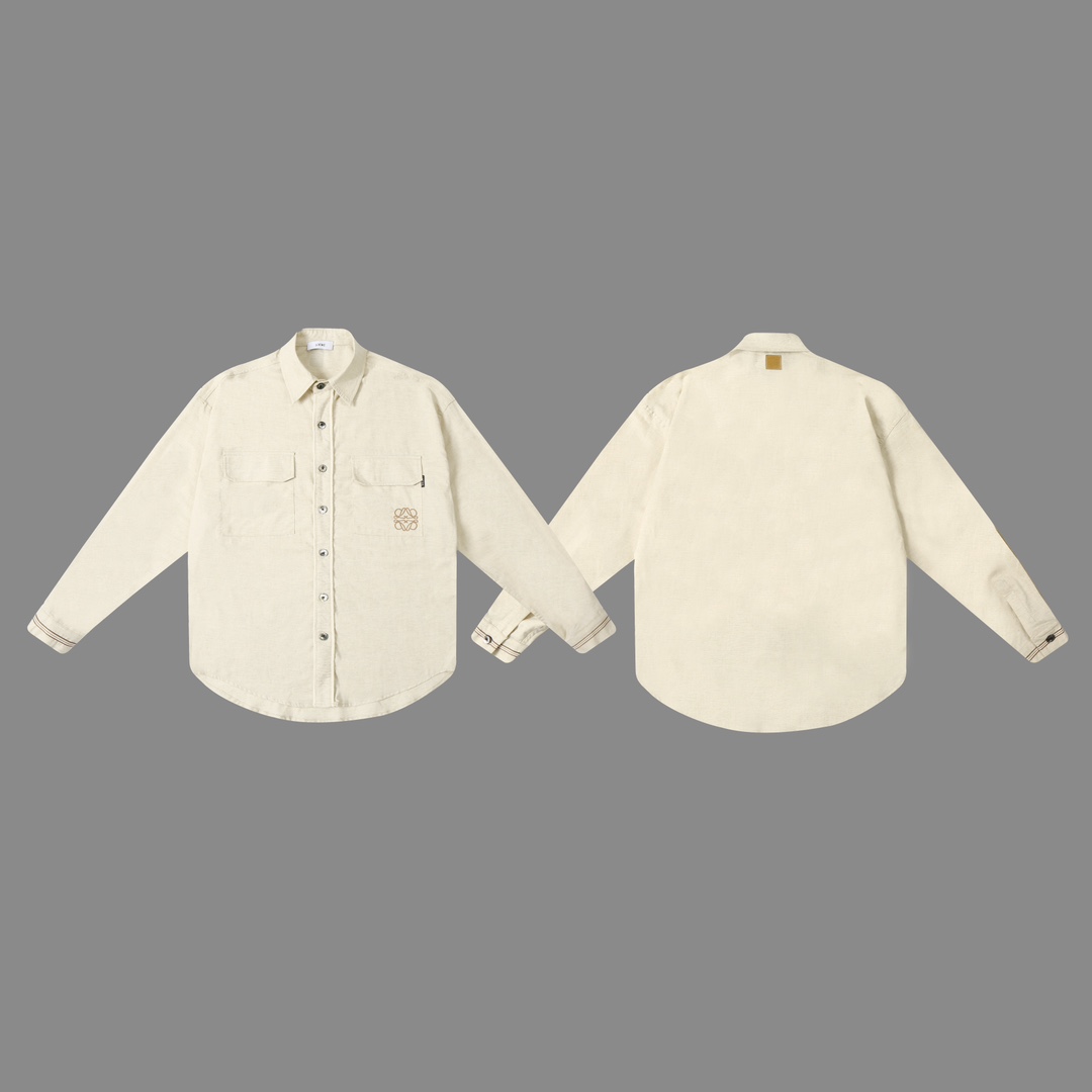 Loewe Designer 24-SS Summer Net-Skin Shirt Suit with Handbags – $368 - 图片 3