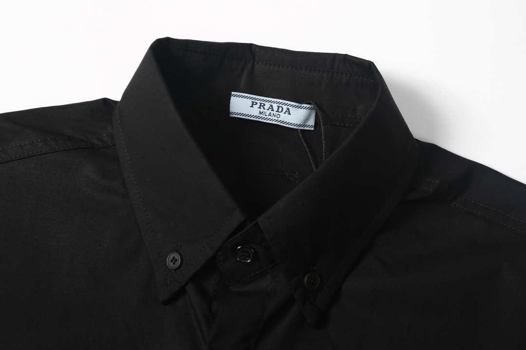 Prada Designer Shirt with Stamp Print and Air-Comfort Upgrade (DB 276) - 图片 7
