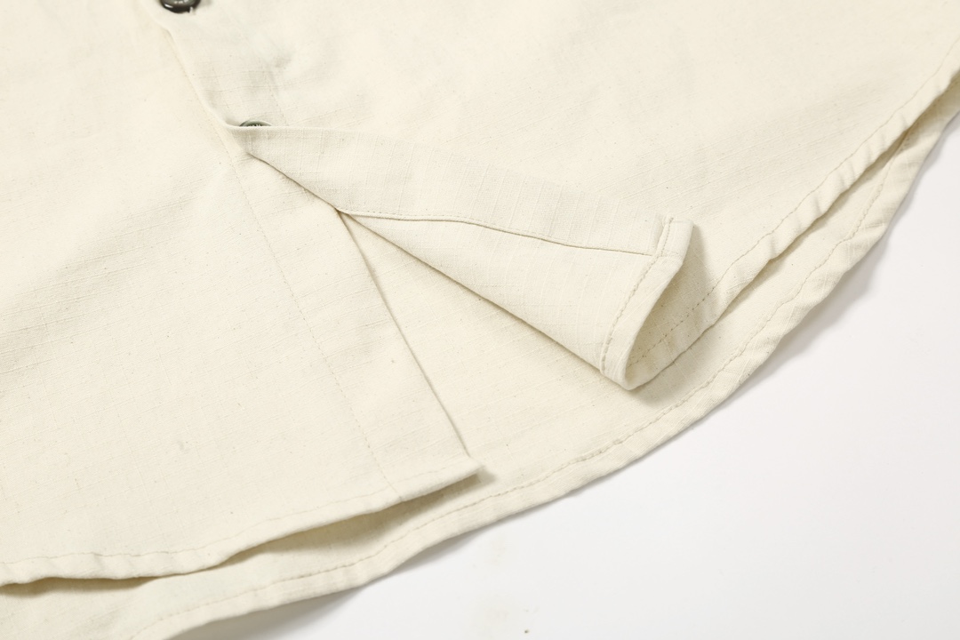 Designer Magella MM6 24SS Broken Water-Washing Pocket Shirts with Imported Black-Disk Shell Buttons - 图片 7
