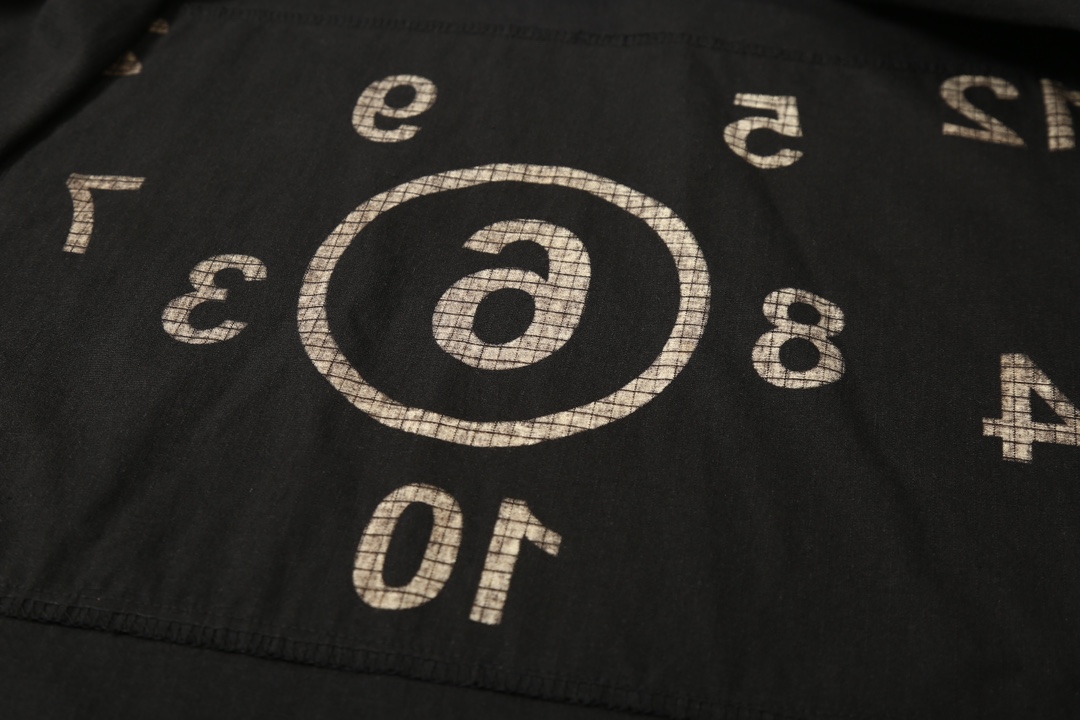 Designer Magella MM6 24SS Broken Water-Washing Pocket Shirts with Imported Black-Disk Shell Buttons - 图片 7