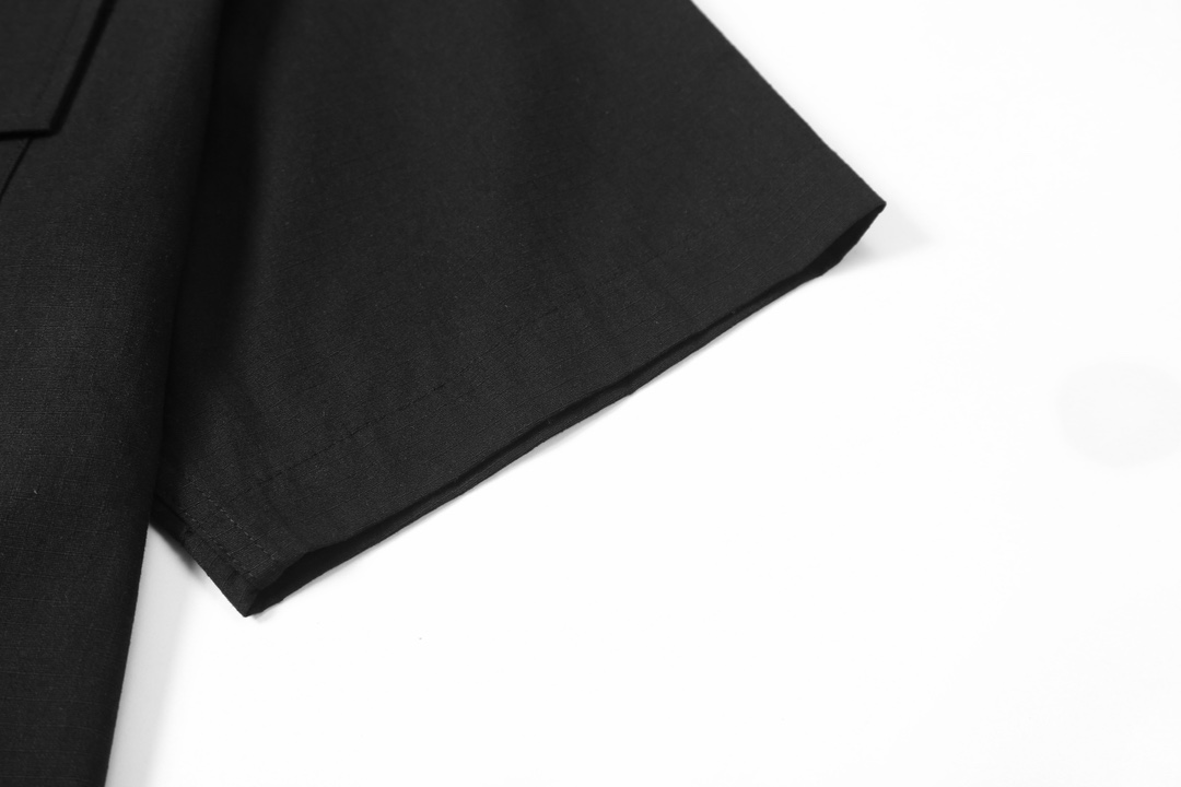 Designer Magella MM6 24SS Broken Water-Washing Pocket Shirts with Imported Black-Disk Shell Buttons - 图片 6