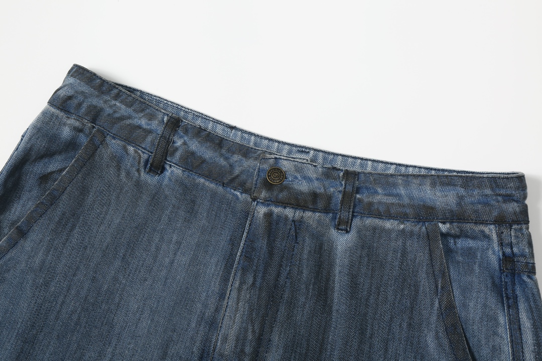 Customized MJ Designer Shorts: Margiela MM6 24SS Hand-to-Hand Rinsing Water-Washing, Various Sizes - 图片 6