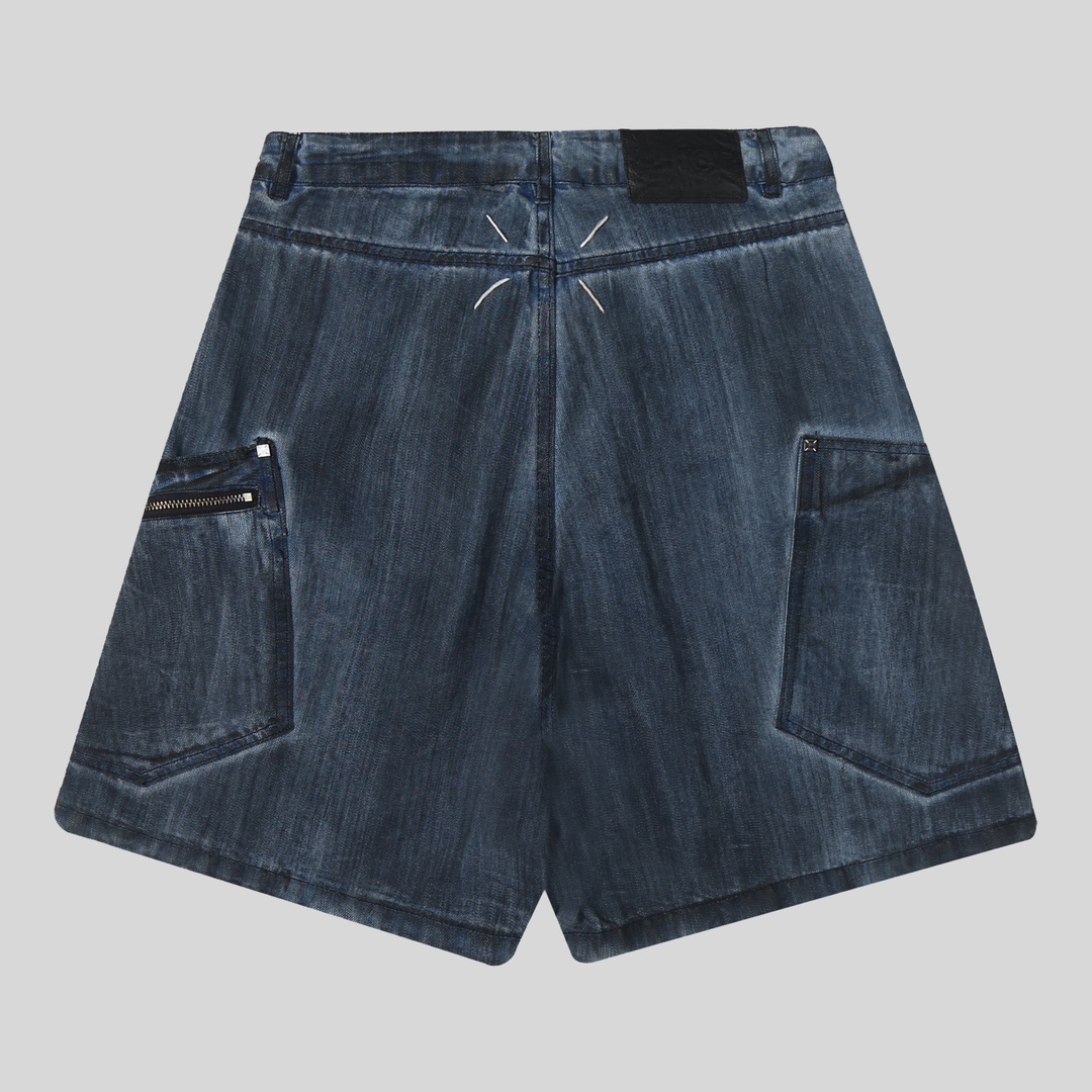 Customized MJ Designer Shorts: Margiela MM6 24SS Hand-to-Hand Rinsing Water-Washing, Various Sizes - 图片 5