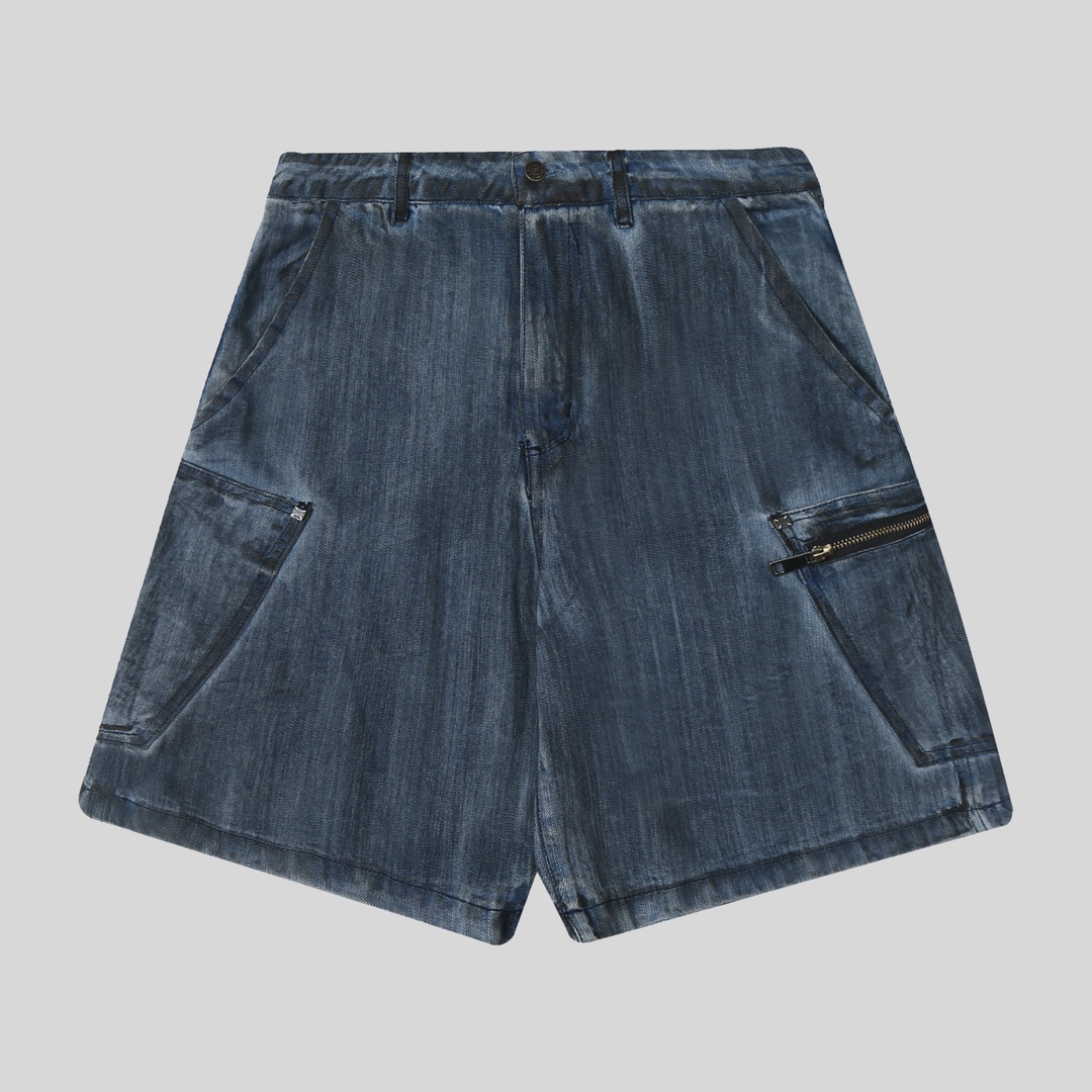 Customized MJ Designer Shorts: Margiela MM6 24SS Hand-to-Hand Rinsing Water-Washing, Various Sizes - 图片 4