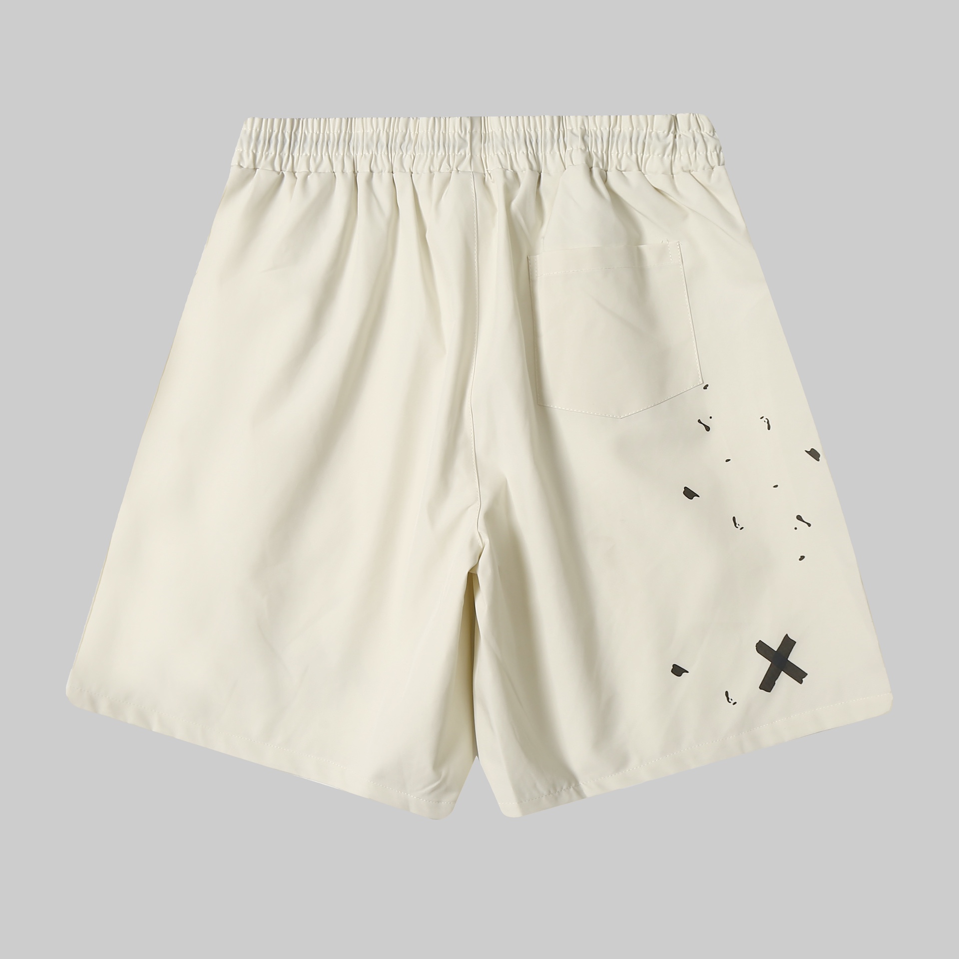 (Passable with handbags 5) Designer Marguerite MM6 24SS makes old prints, shorts, code number SMLXl - 图片 4