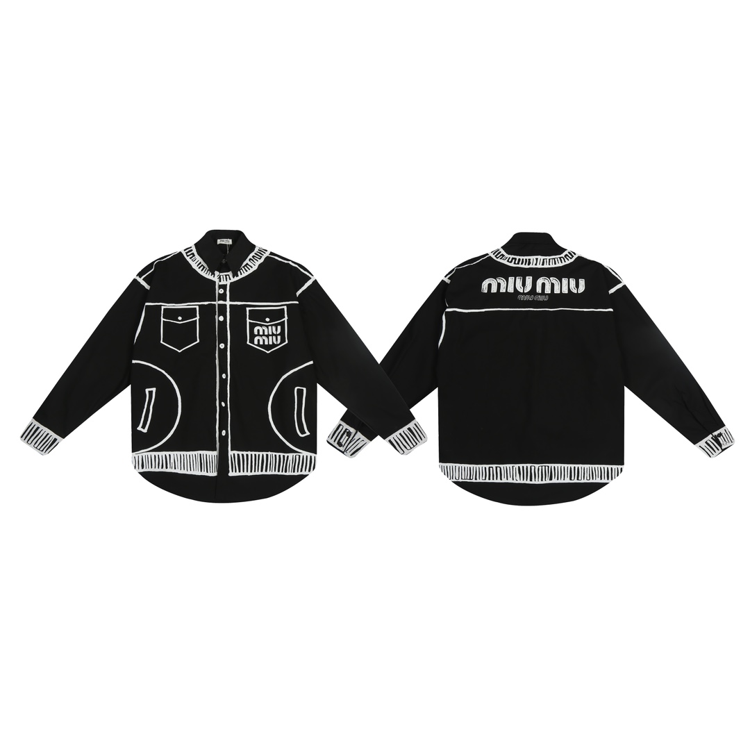 New Summer Collection: Miu Miu Designer Shirts, Silk Coats, and Custom Buttons - 图片 3