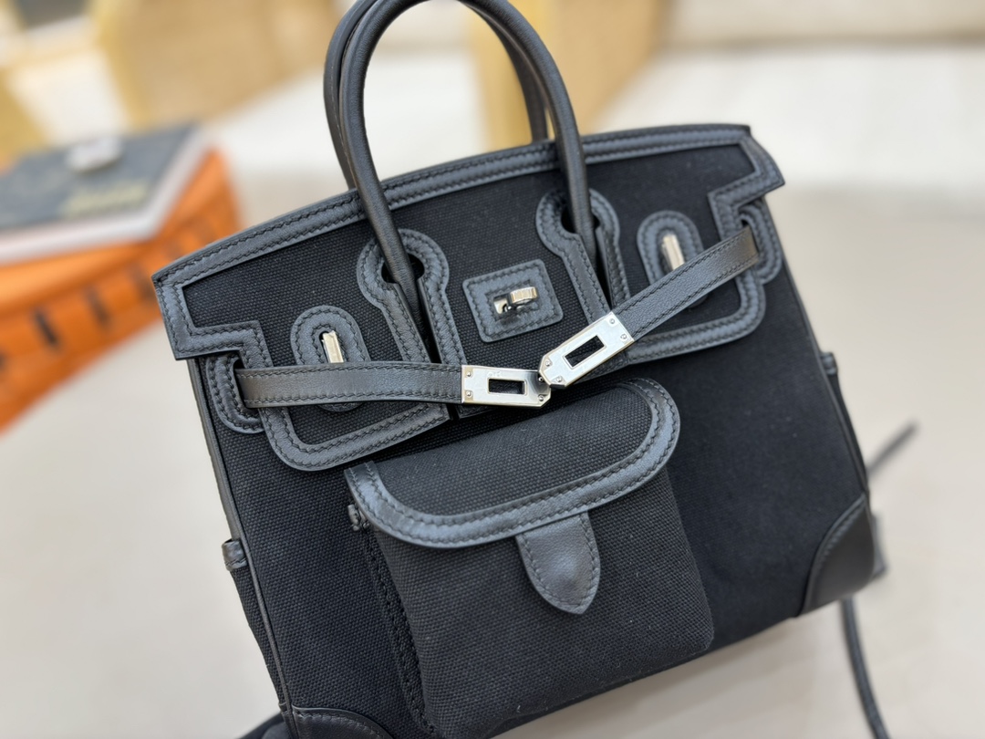 Hermes Cargo 25 Black 25cm everyday
